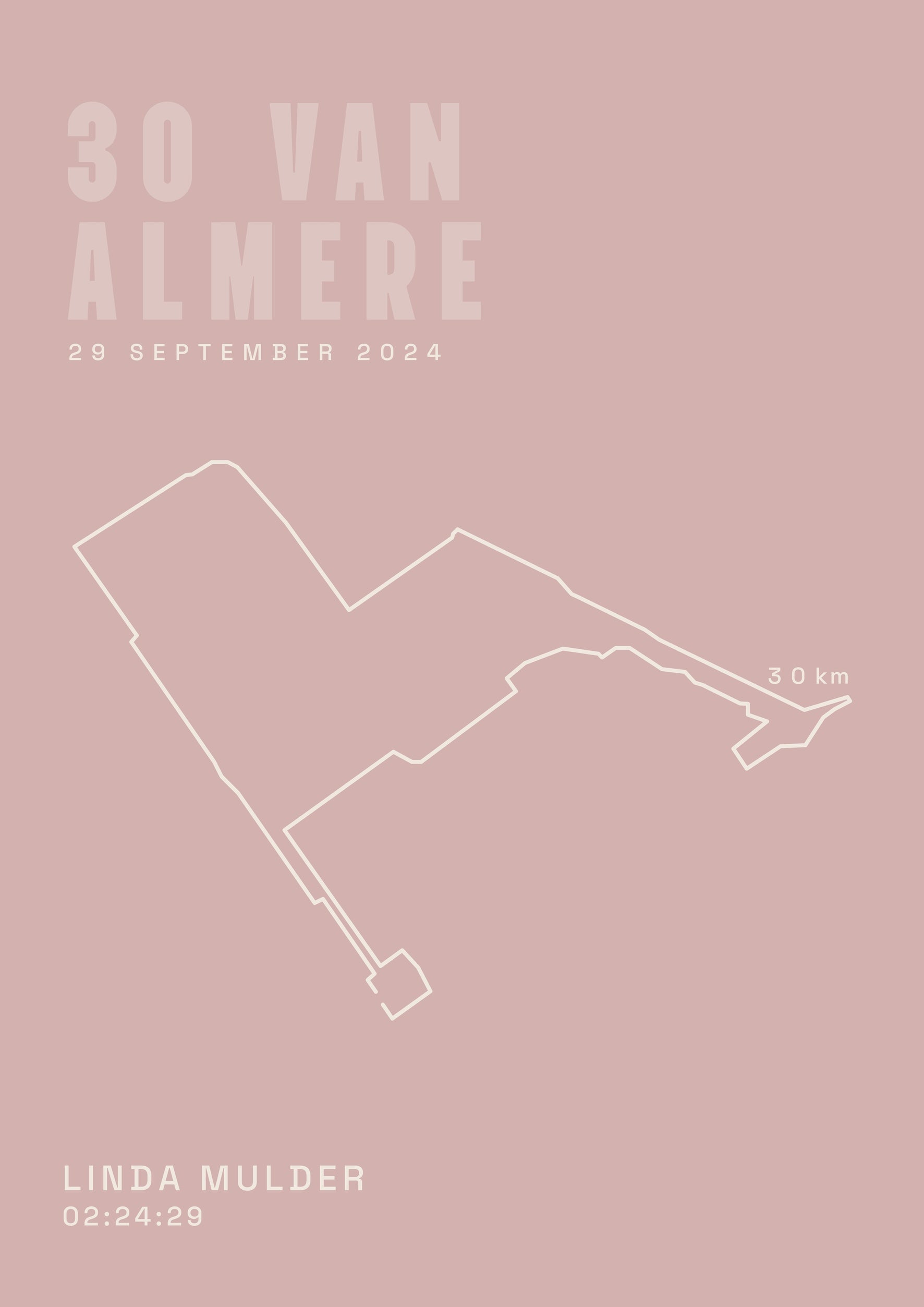 De 30 van Almere 2025 I Classic Solid I Poster