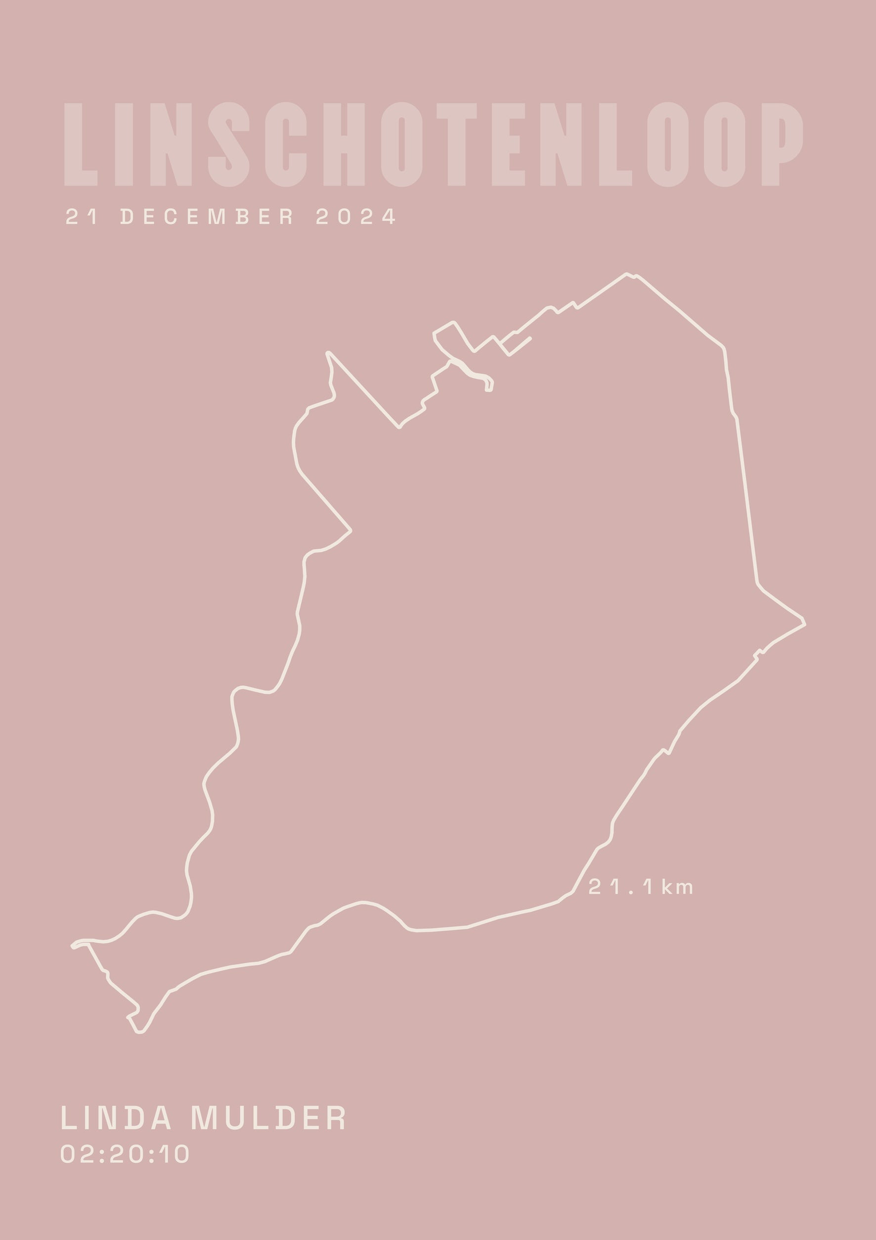 Linschotenloop 2024 I Classic Solid I Poster