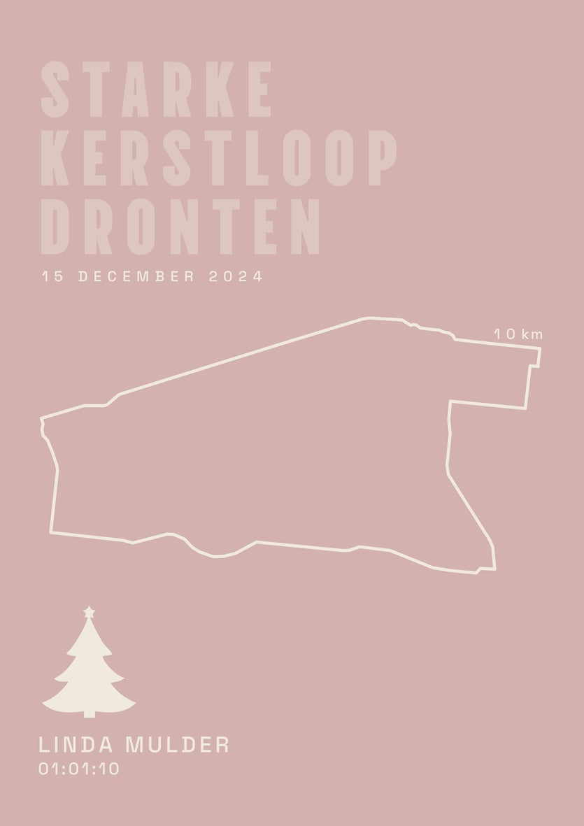 Starke kerstloop Dronten 2024 I Classic Solid I Poster