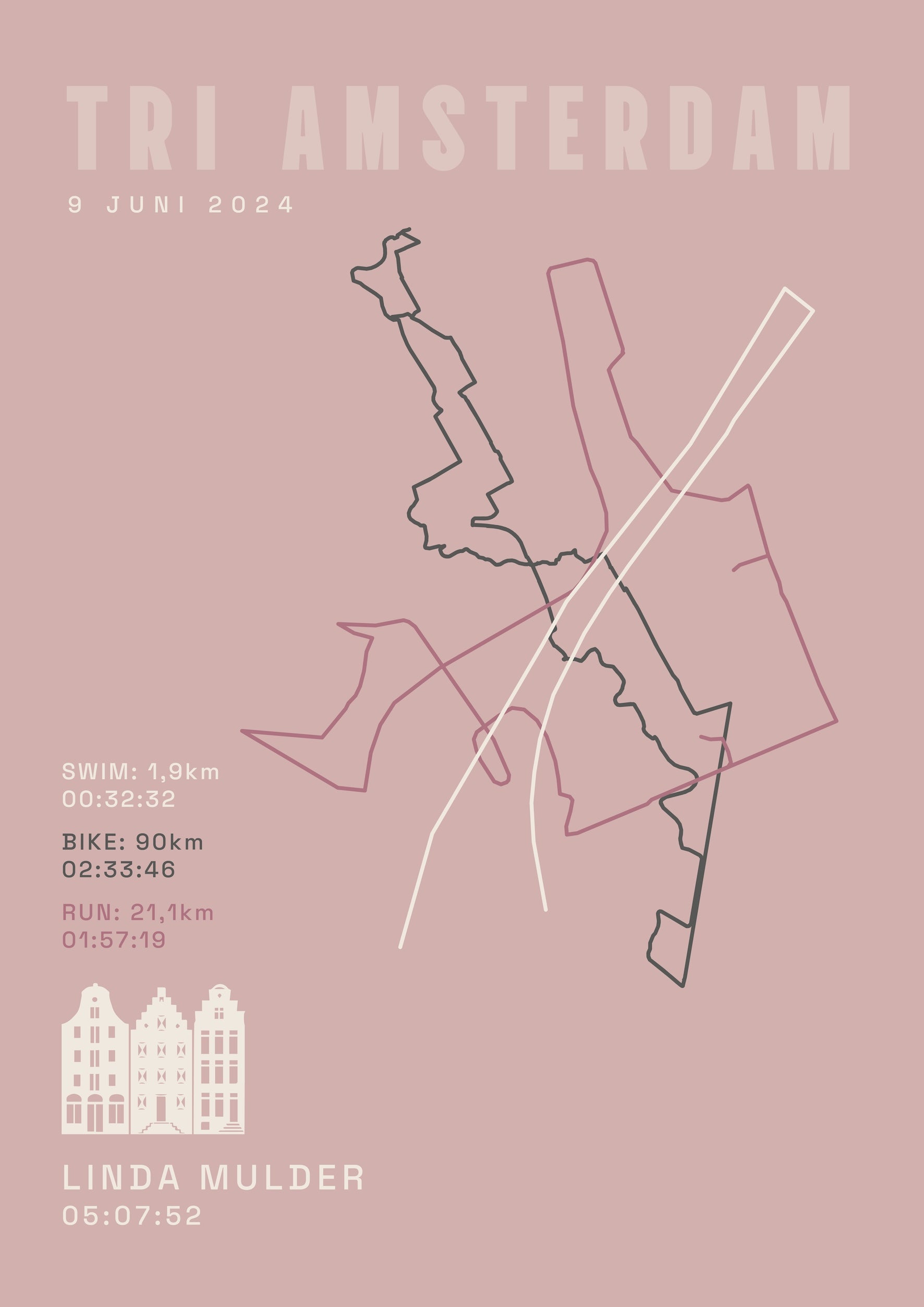 Tri Amsterdam 2025 I Classic Solid I Poster