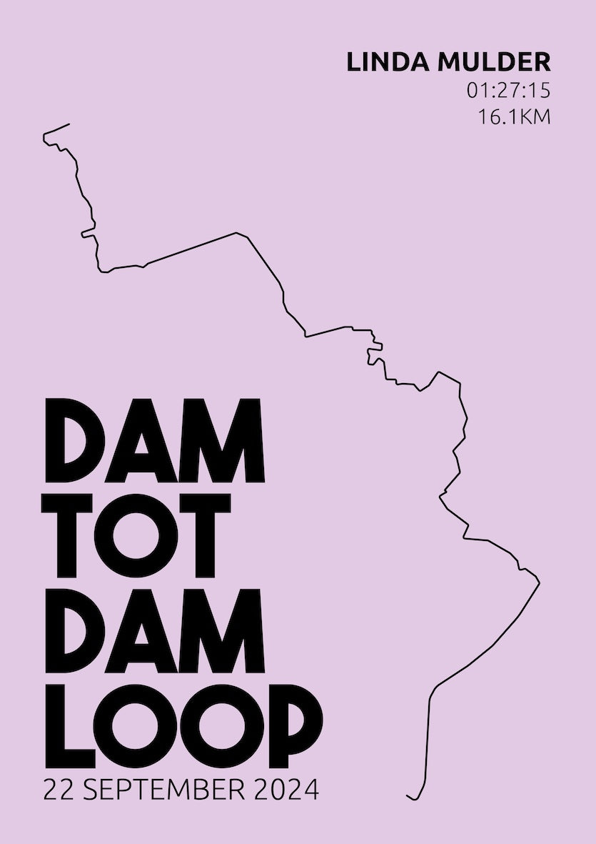 Dam tot Damloop 2025 I Simply Stylish I Poster