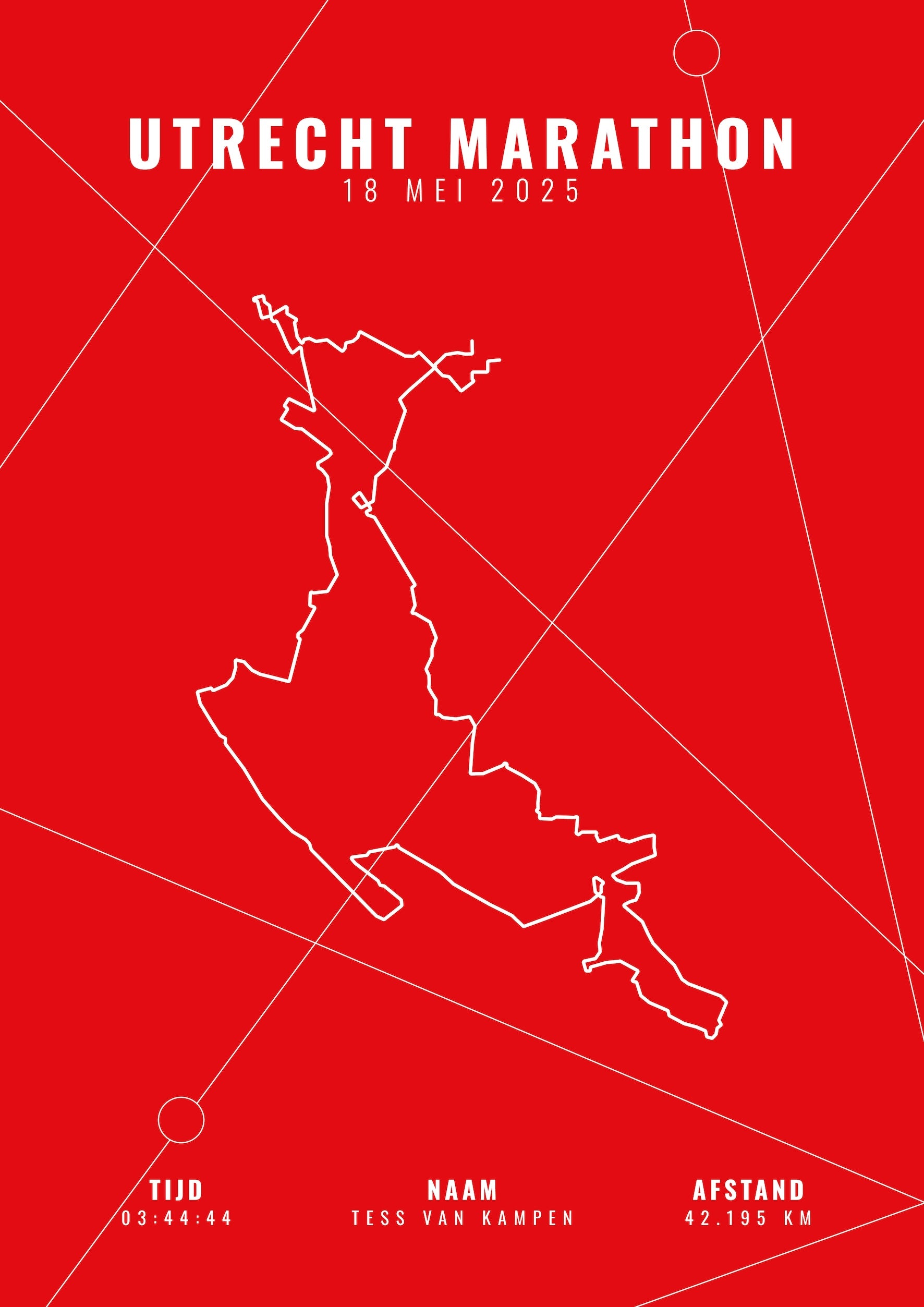 Utrecht Marathon 2025 I Limited Edition I Poster