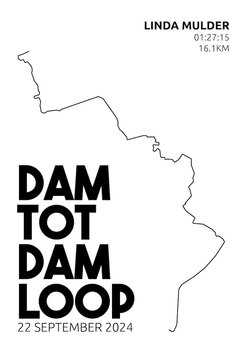 Dam tot Damloop 2024 I Simply Stylish I Poster