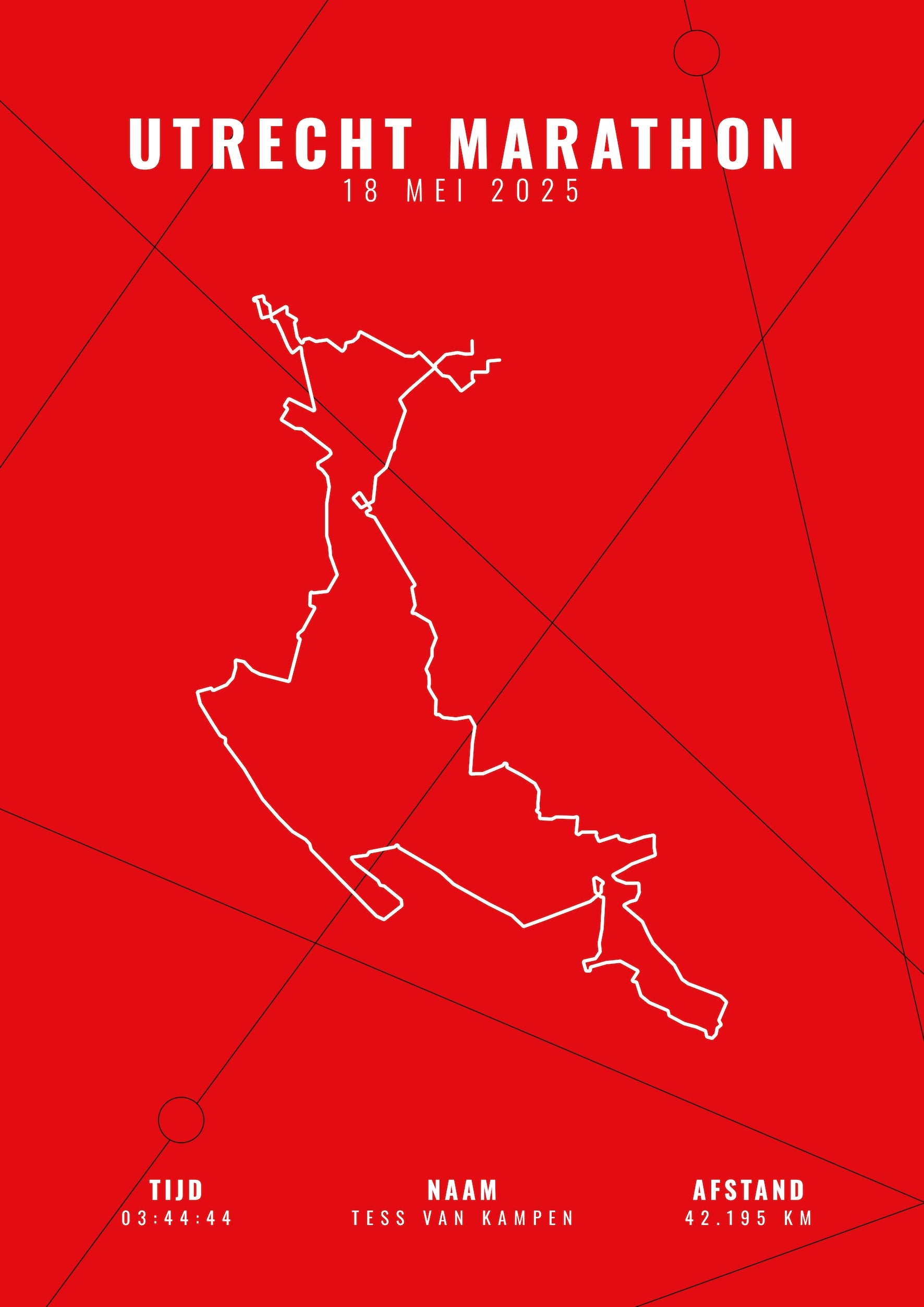 Utrecht Marathon 2025 I Limited Edition I Poster