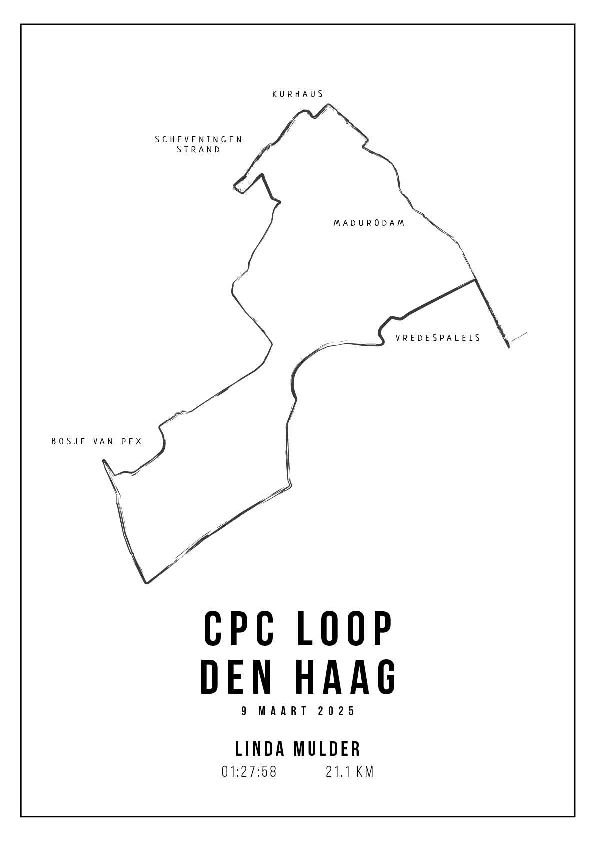 CPC Loop Den Haag I Handmade Drawing I Poster