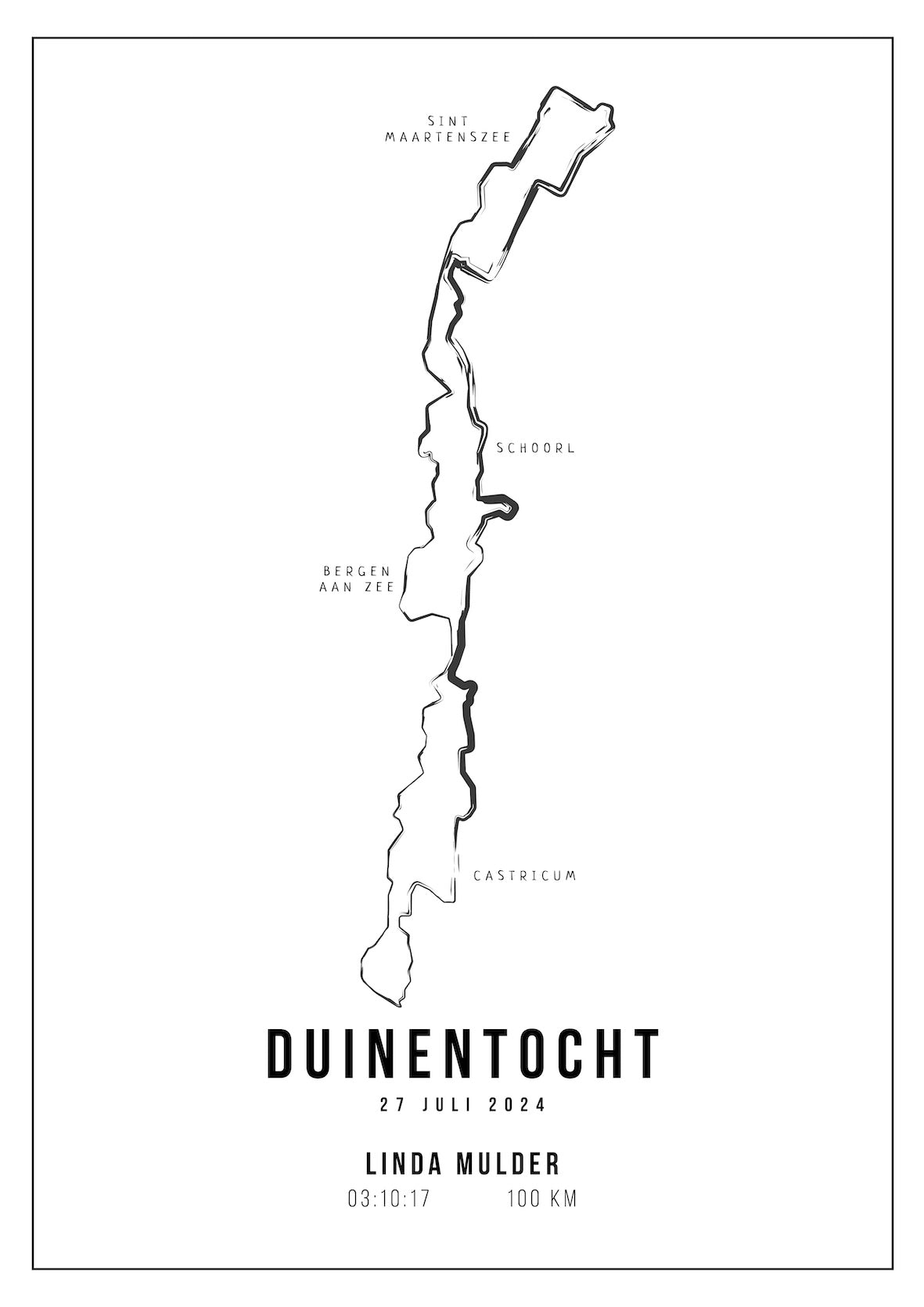 Duinentocht 2024 I Poster met naam