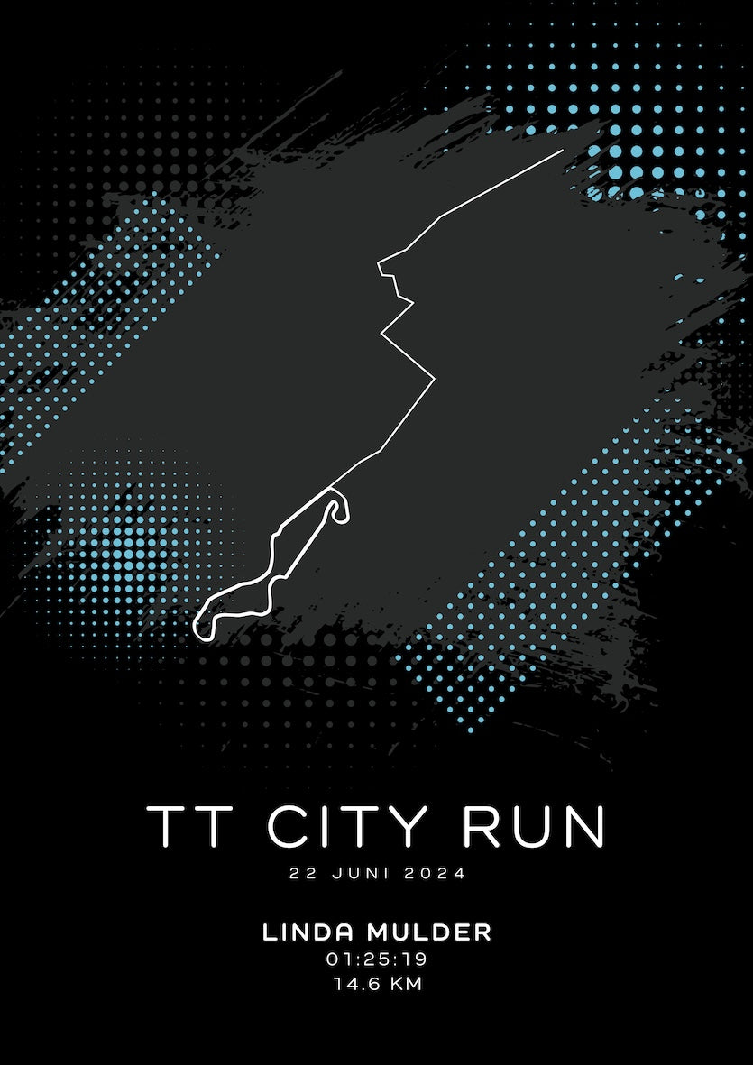 TT City Run - Modern Dark - Poster