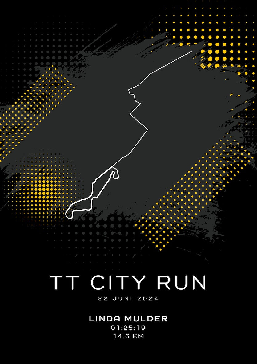 TT City Run - Modern Dark - Poster