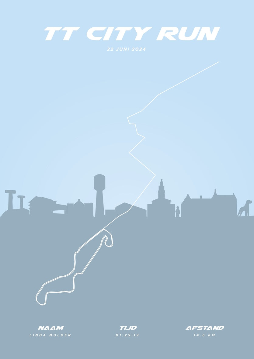 TT City Run - Pastel Skyline - Poster