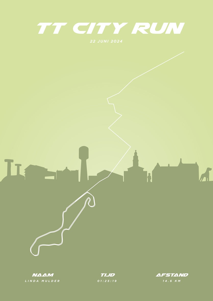 TT City Run - Pastel Skyline - Poster