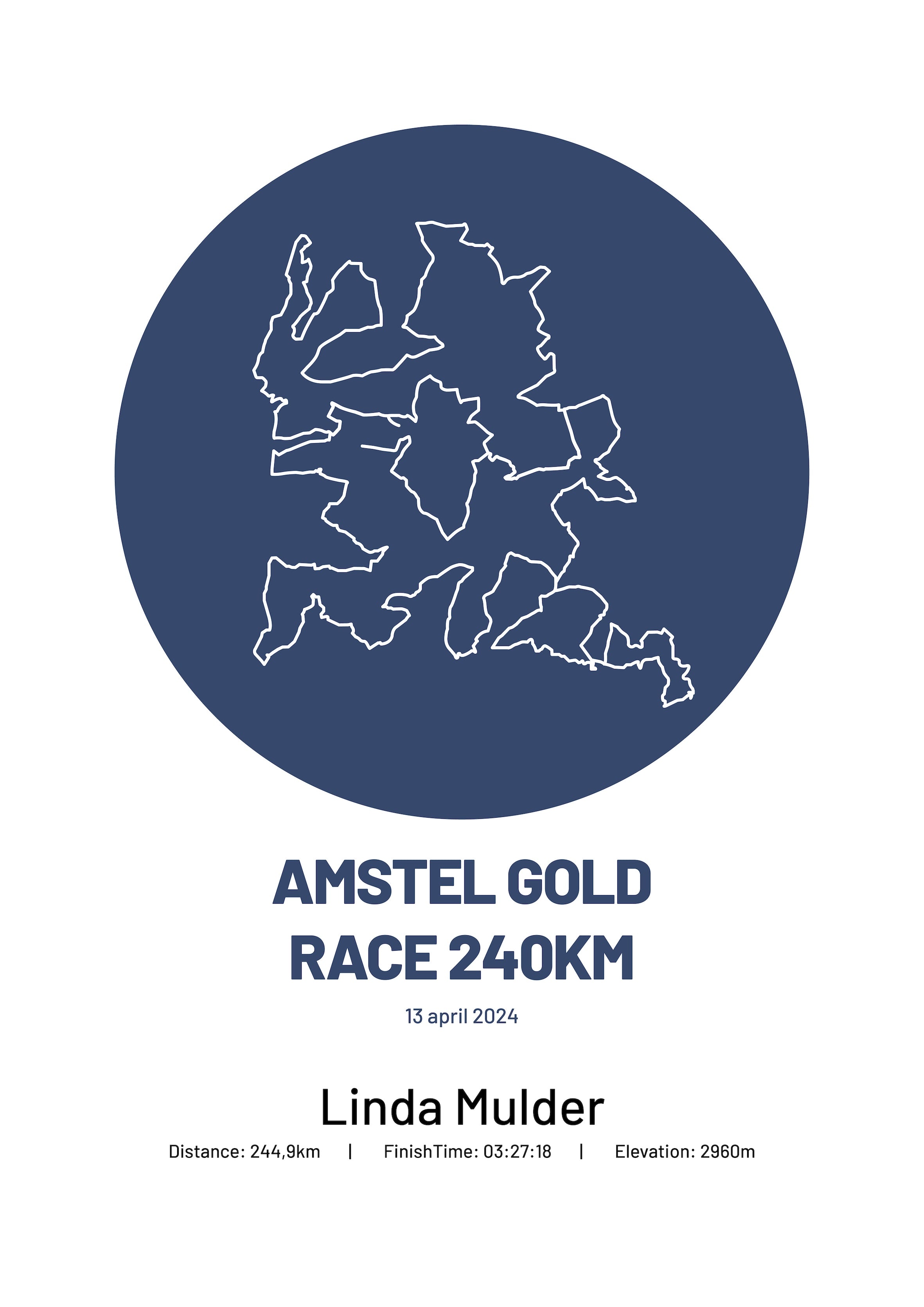 Amstel Gold Race 2025 - Simply Stylish - Poster