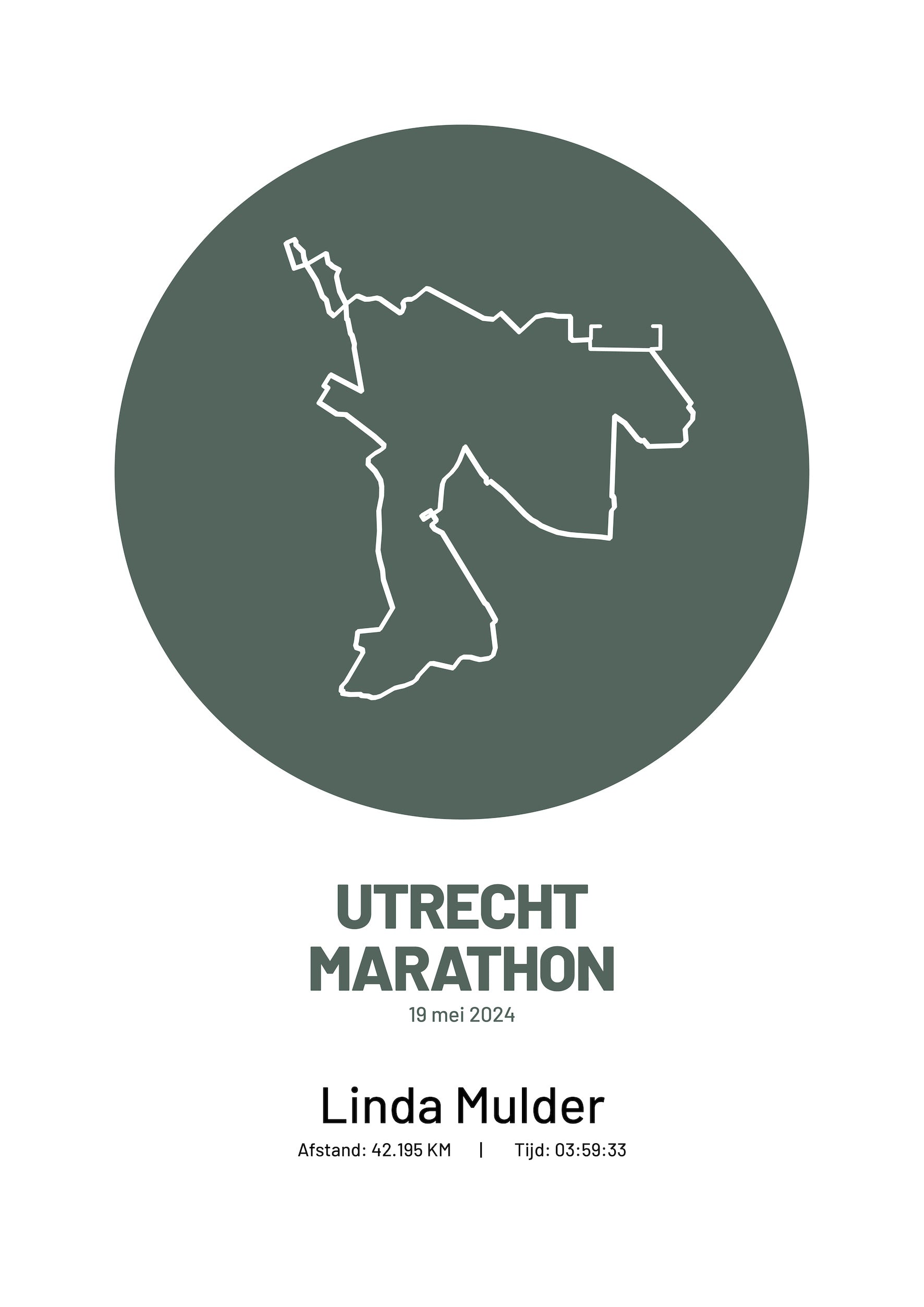 Utrecht Marathon 2024 - Simply Stylish - Poster