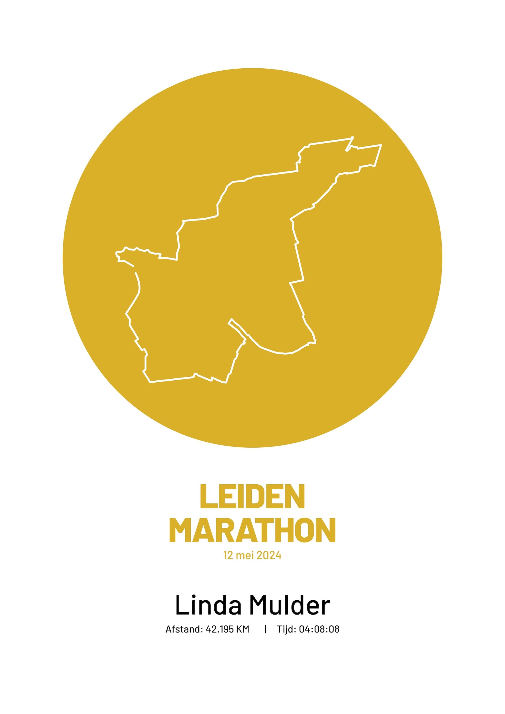 Leiden Marathon - Simply Stylish - Poster
