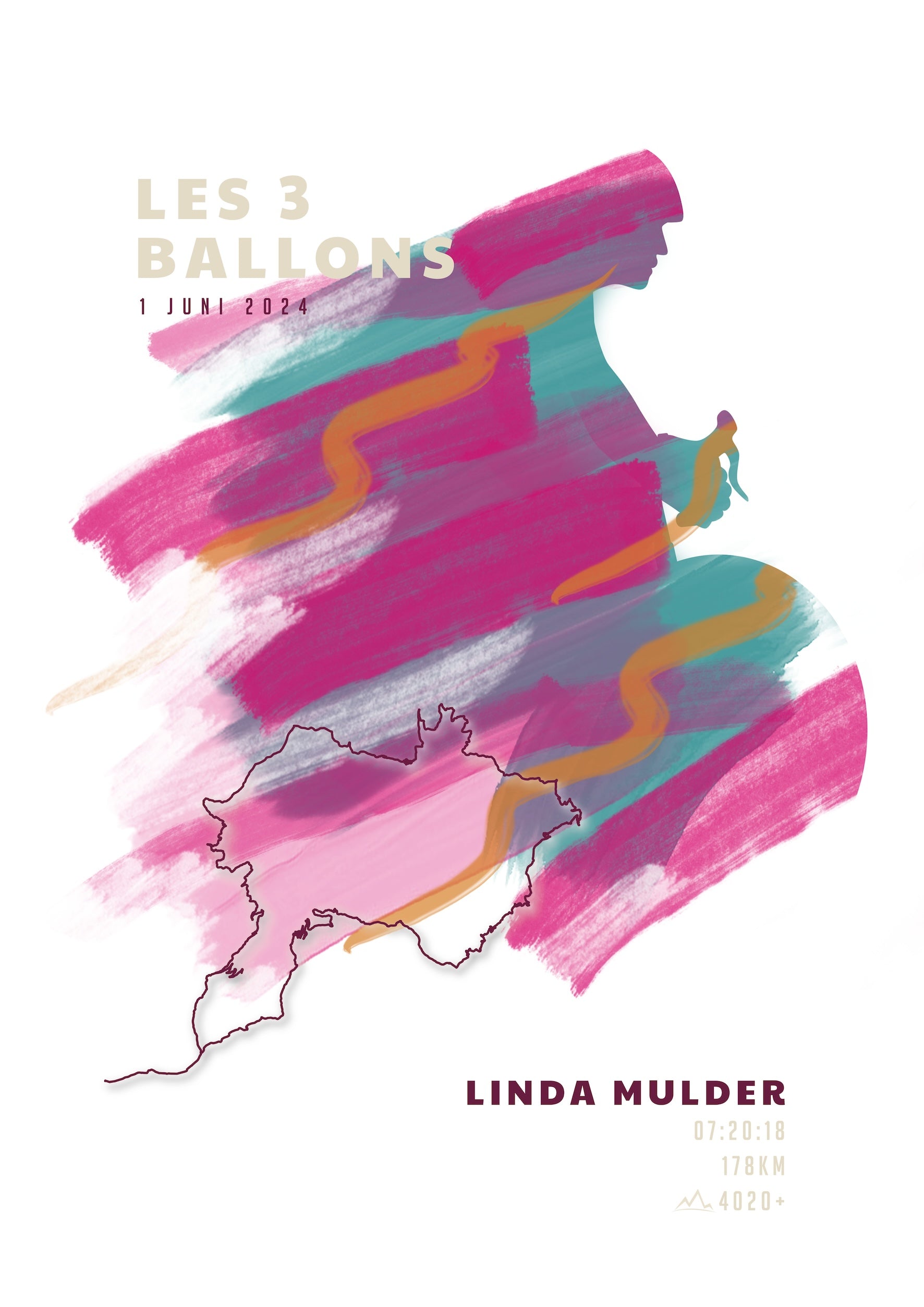 Les 3 Ballons 2024 - Sportive Art - Poster