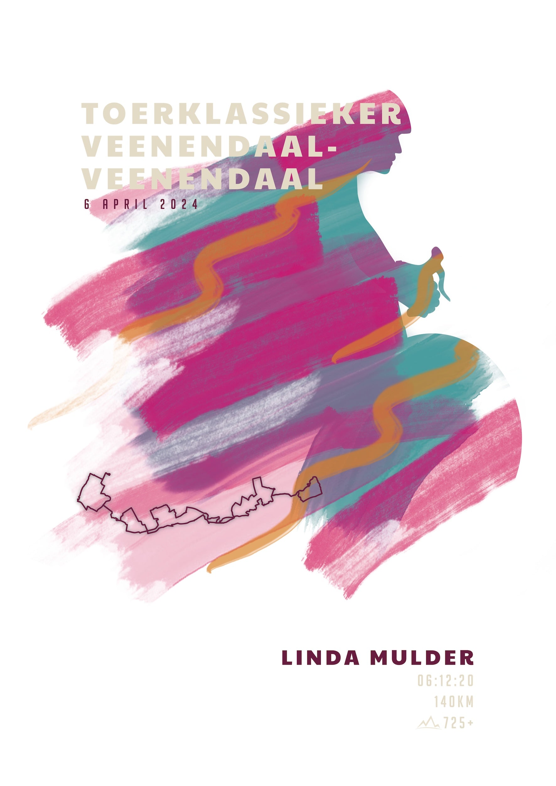 Toerklassieker Veenendaal-Veenendaal 140KM I Sportive Art I Poster