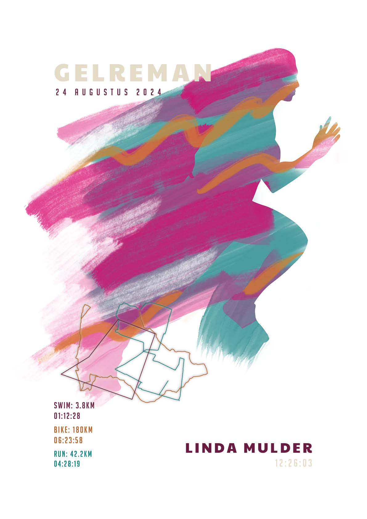 Poster met naam I Gelreman 2025 I Sportive Art