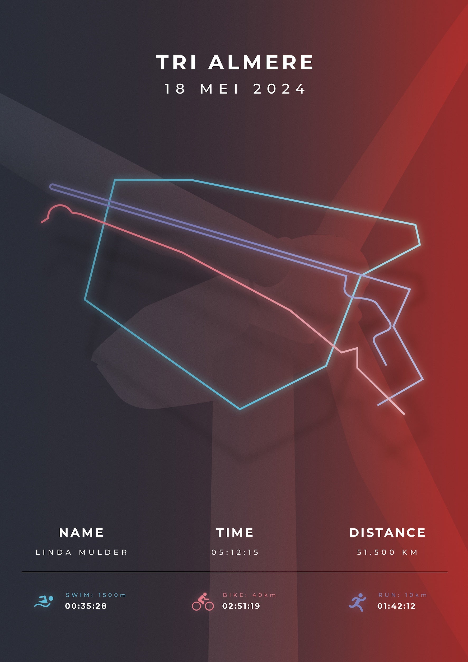 Tri Almere 2024 - Stylish Landmark - Poster