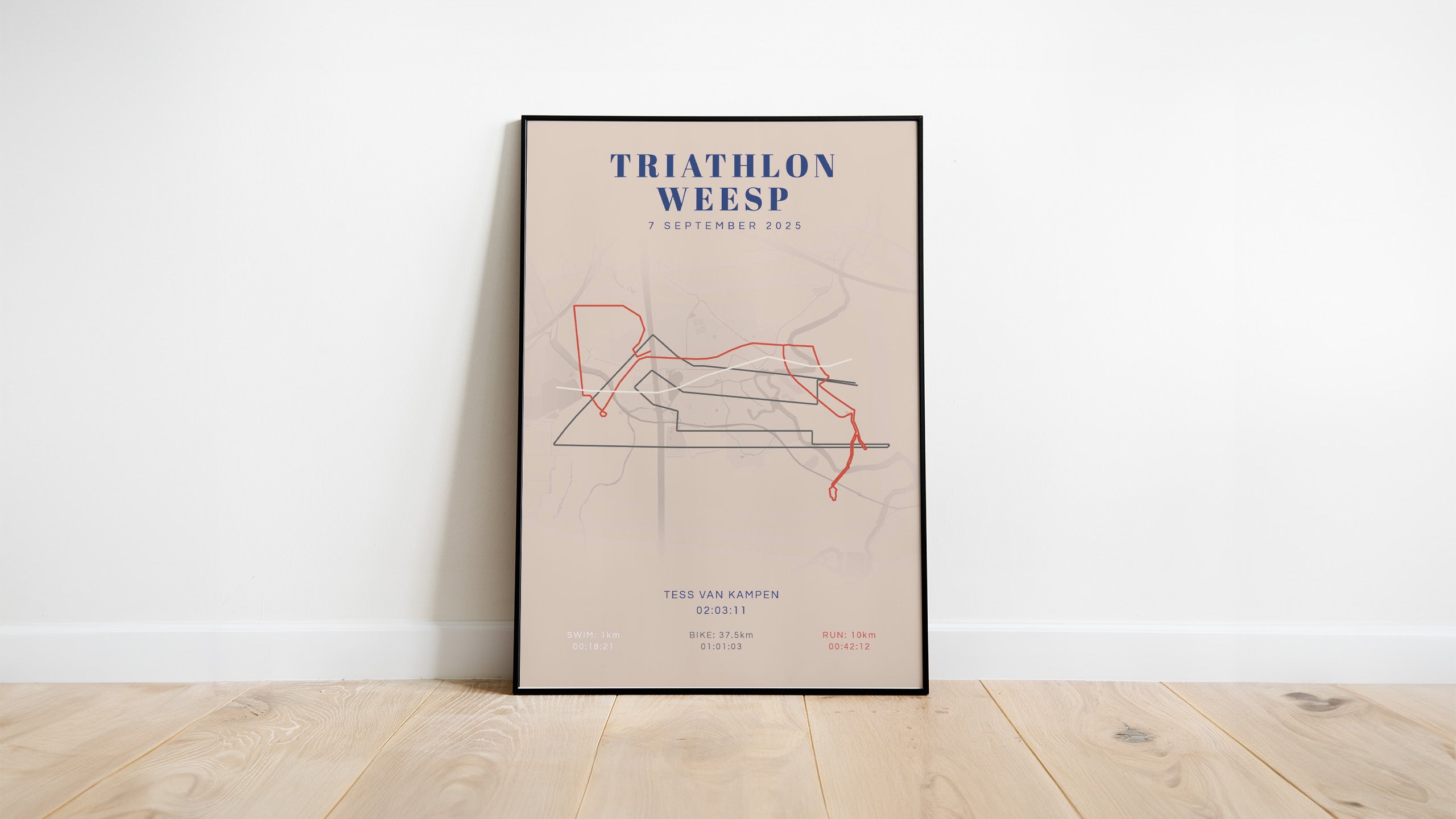 Triathlon Weesp 2025 I Classic Citymap I Poster
