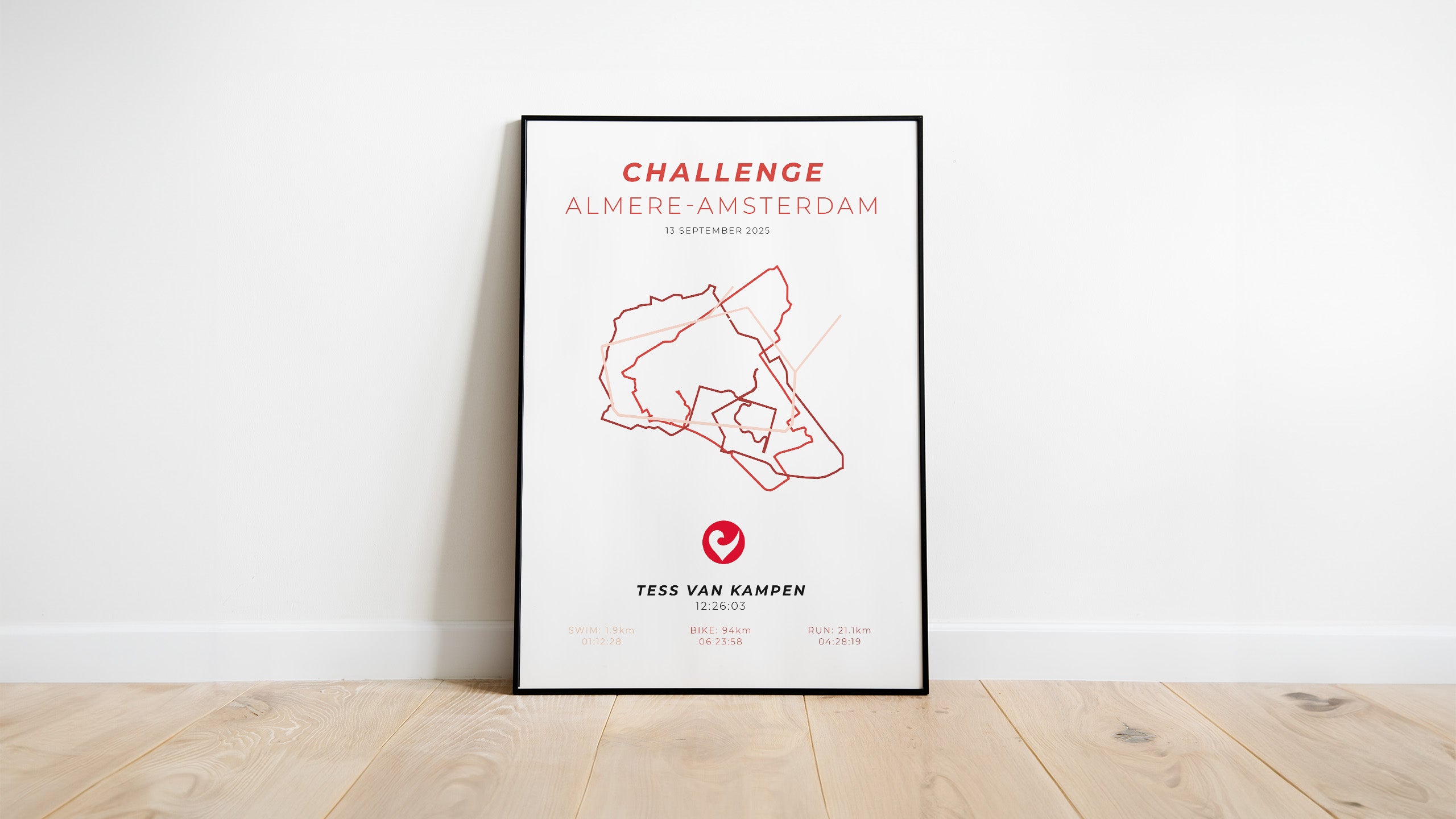 Poster met naam I Challenge Almere-Amsterdam 2025 I Limited Edition