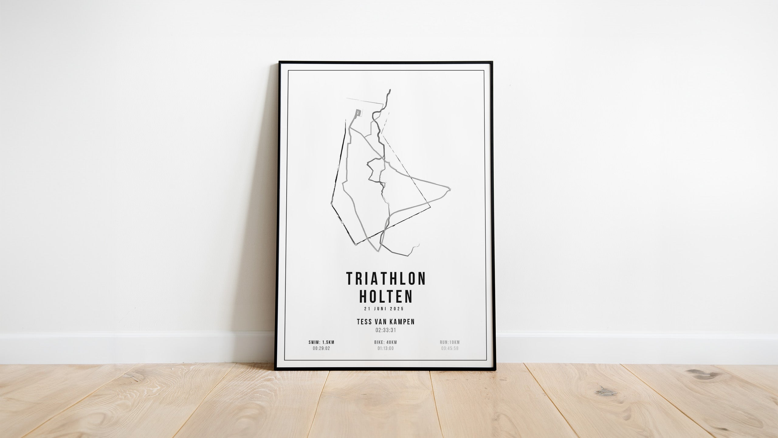 Triathlon Holten 2025 I Handmade Drawing I Poster