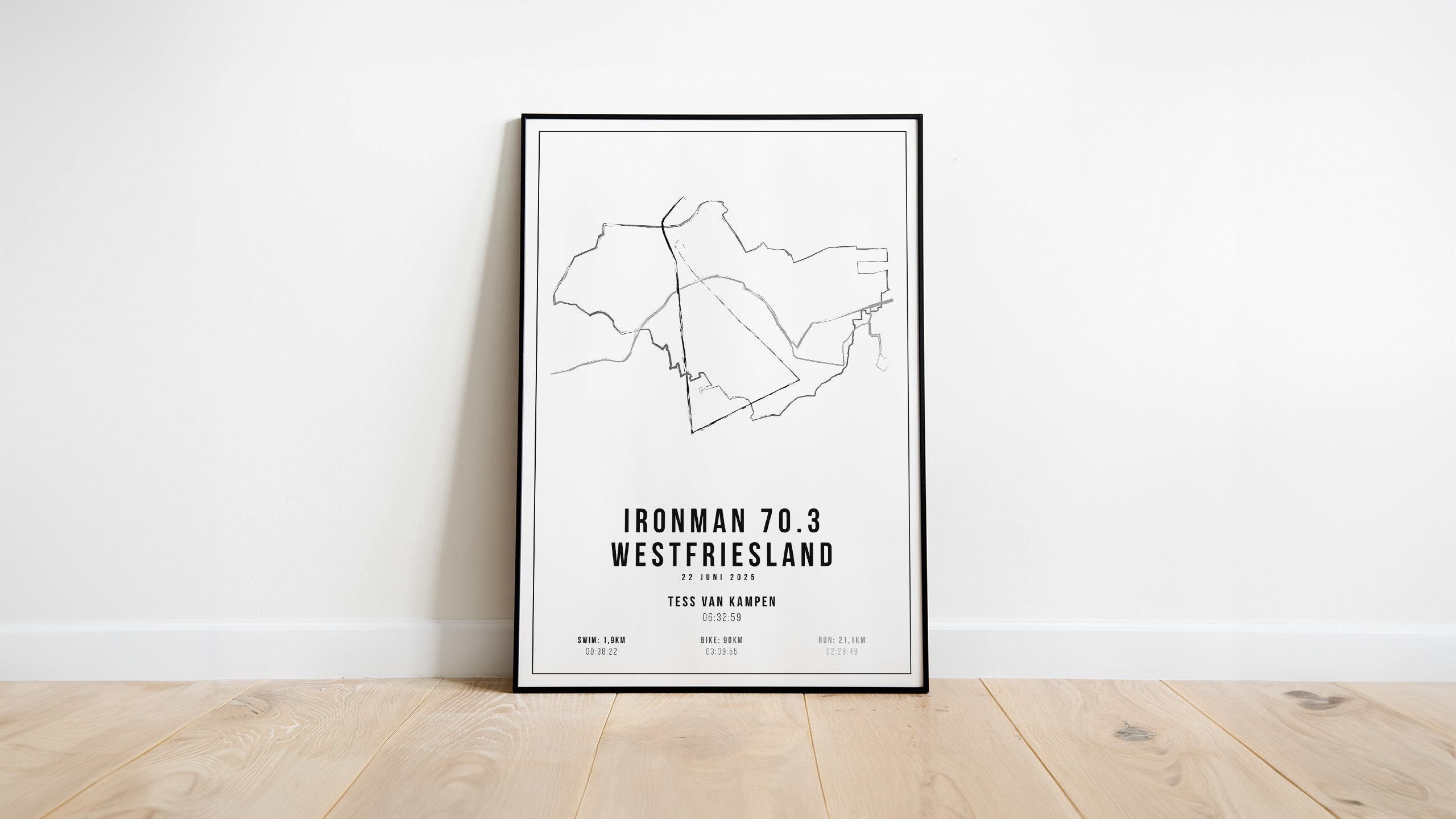 Ironman 70.3 Westfriesland 2025 I Handmade Drawing I Poster