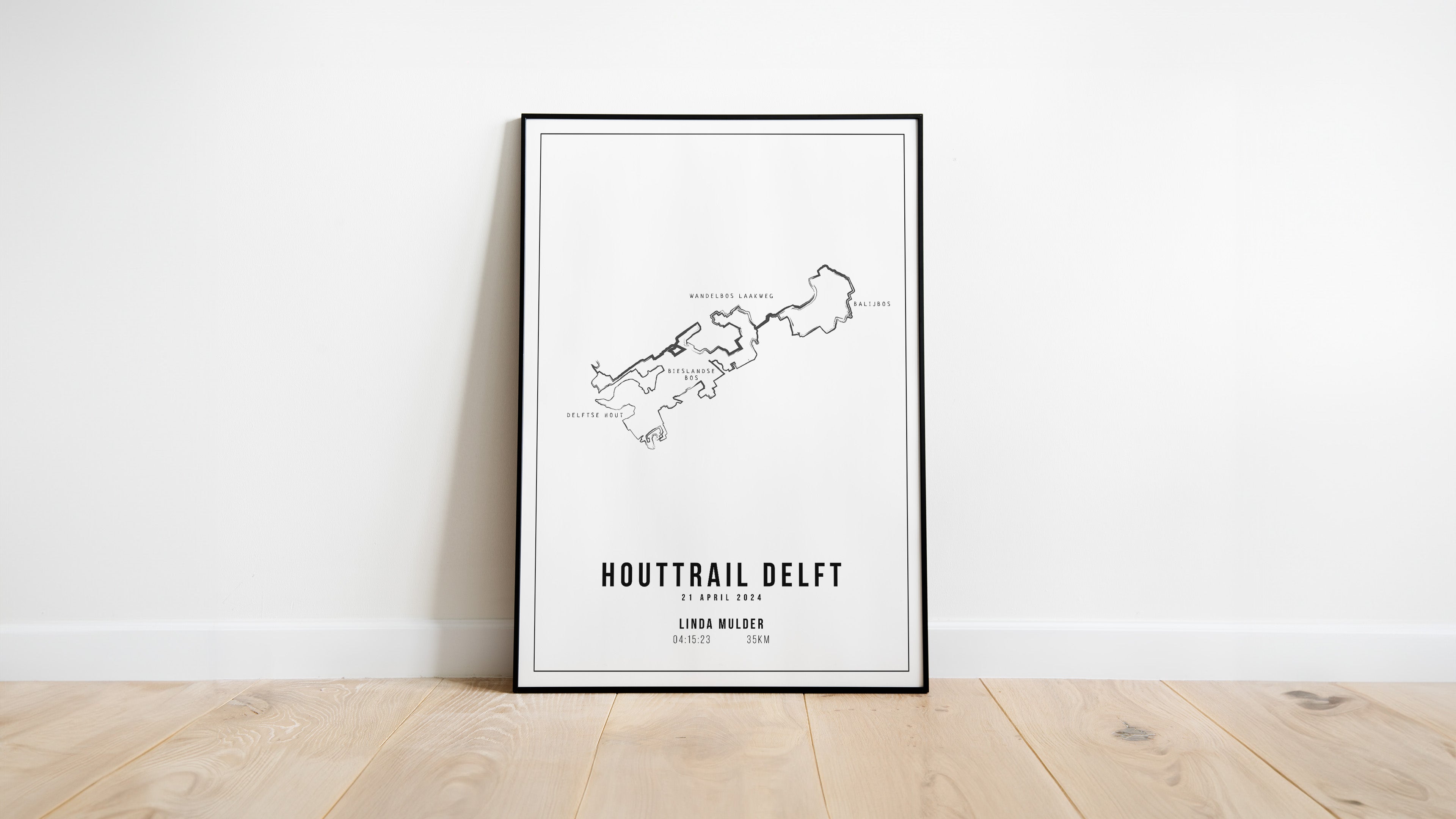 Houttrail Delft - Handmade Drawing - Poster