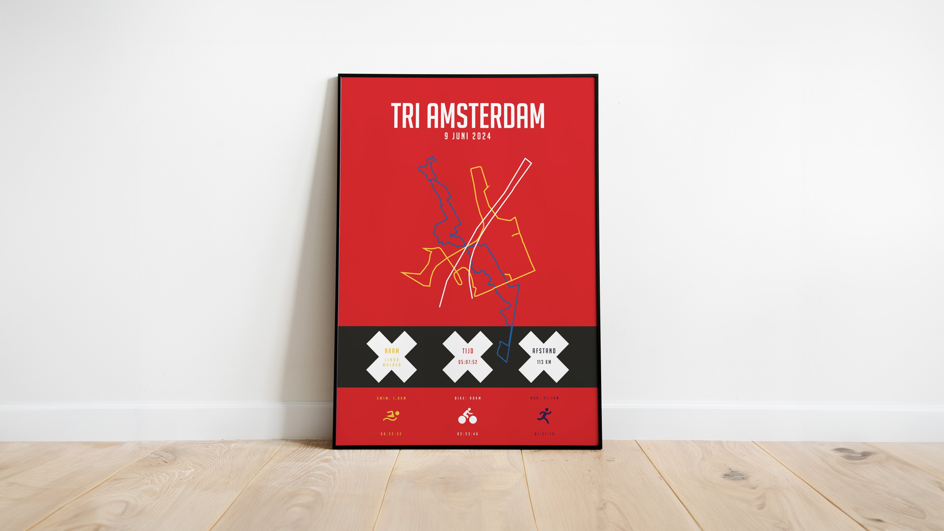 Tri Amsterdam - City Flag - Poster