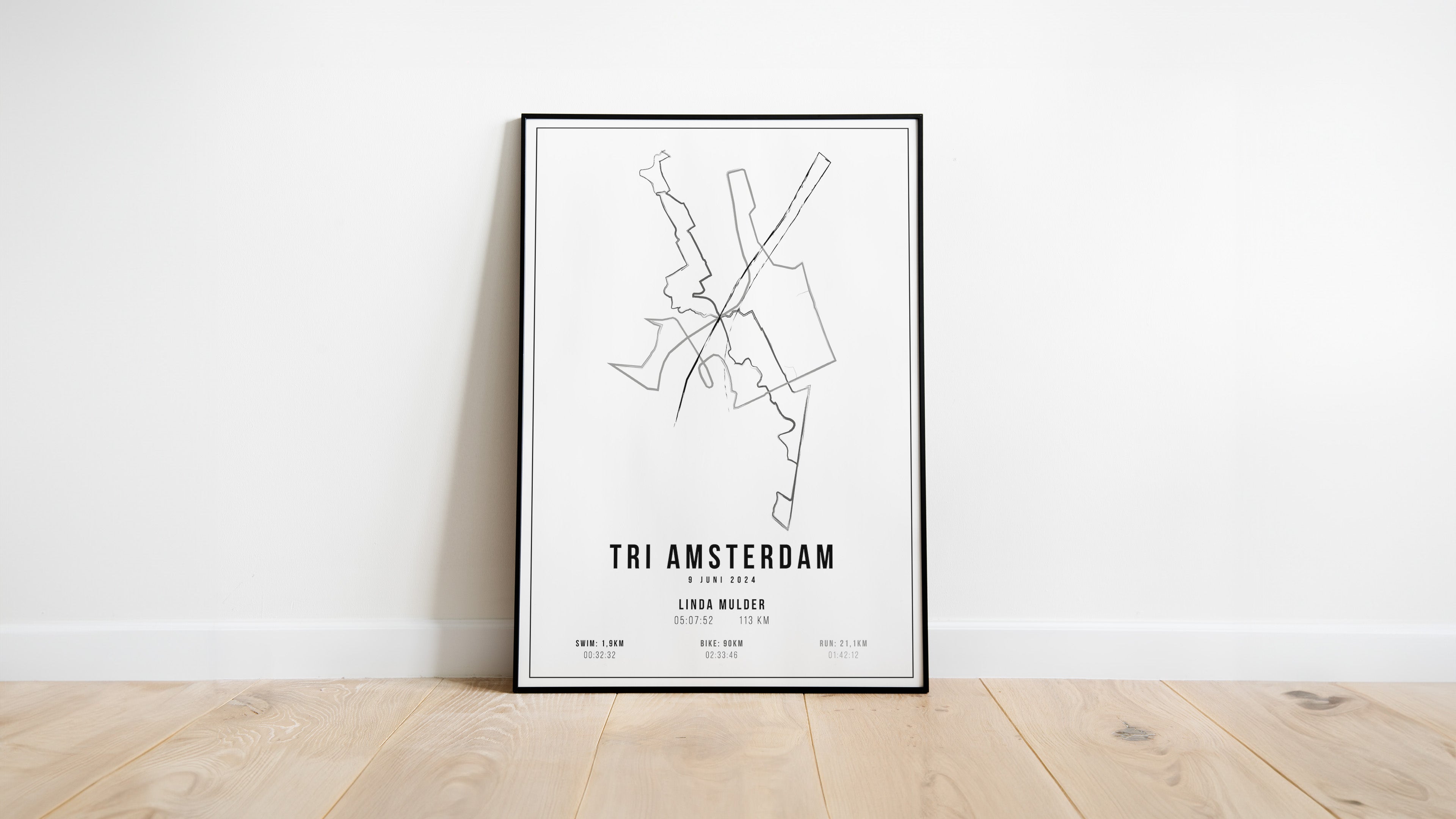 Tri Amsterdam - Handmade Drawing - Poster