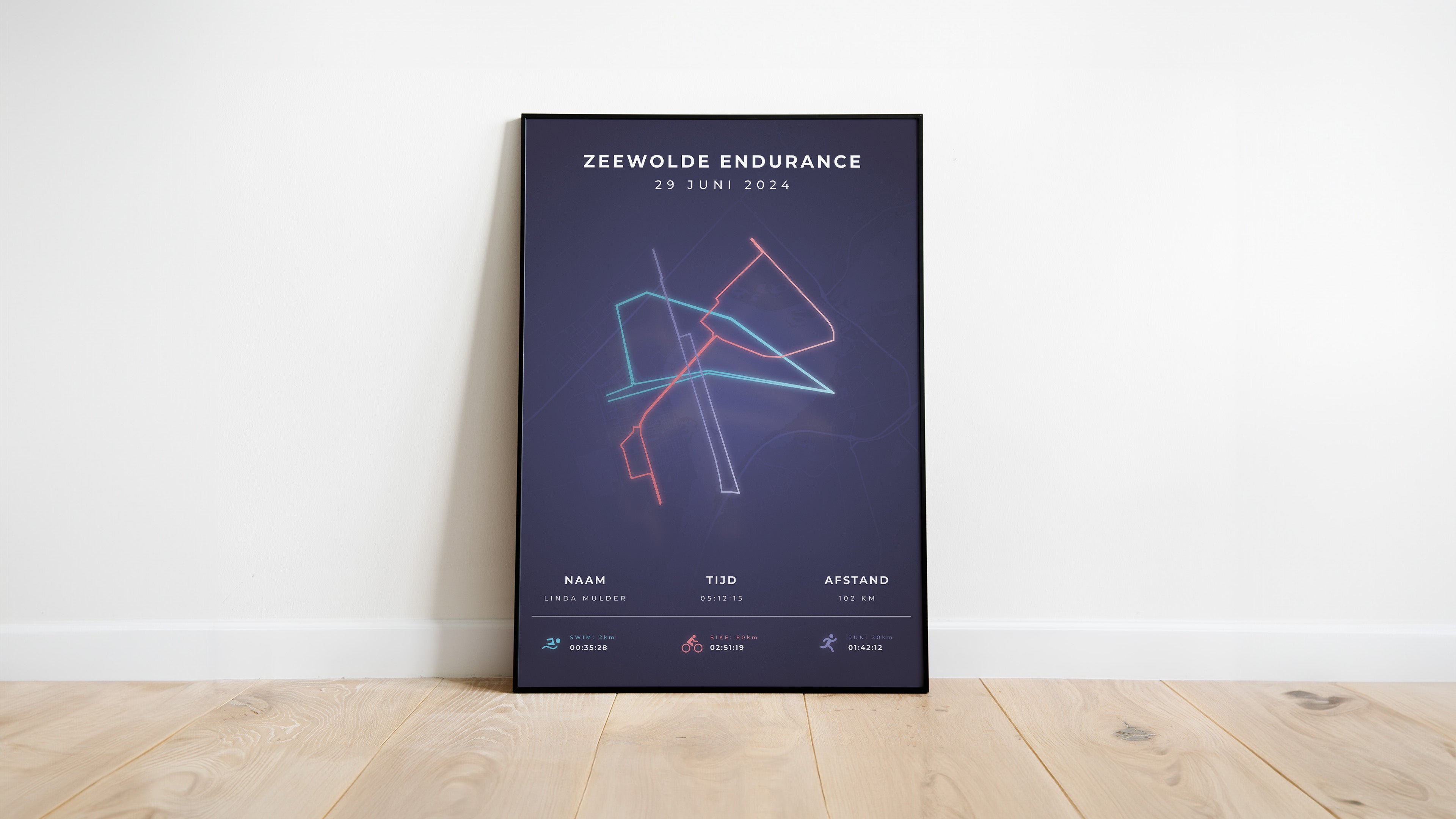 Zeewolde Endurance - Modern Citymap - Poster