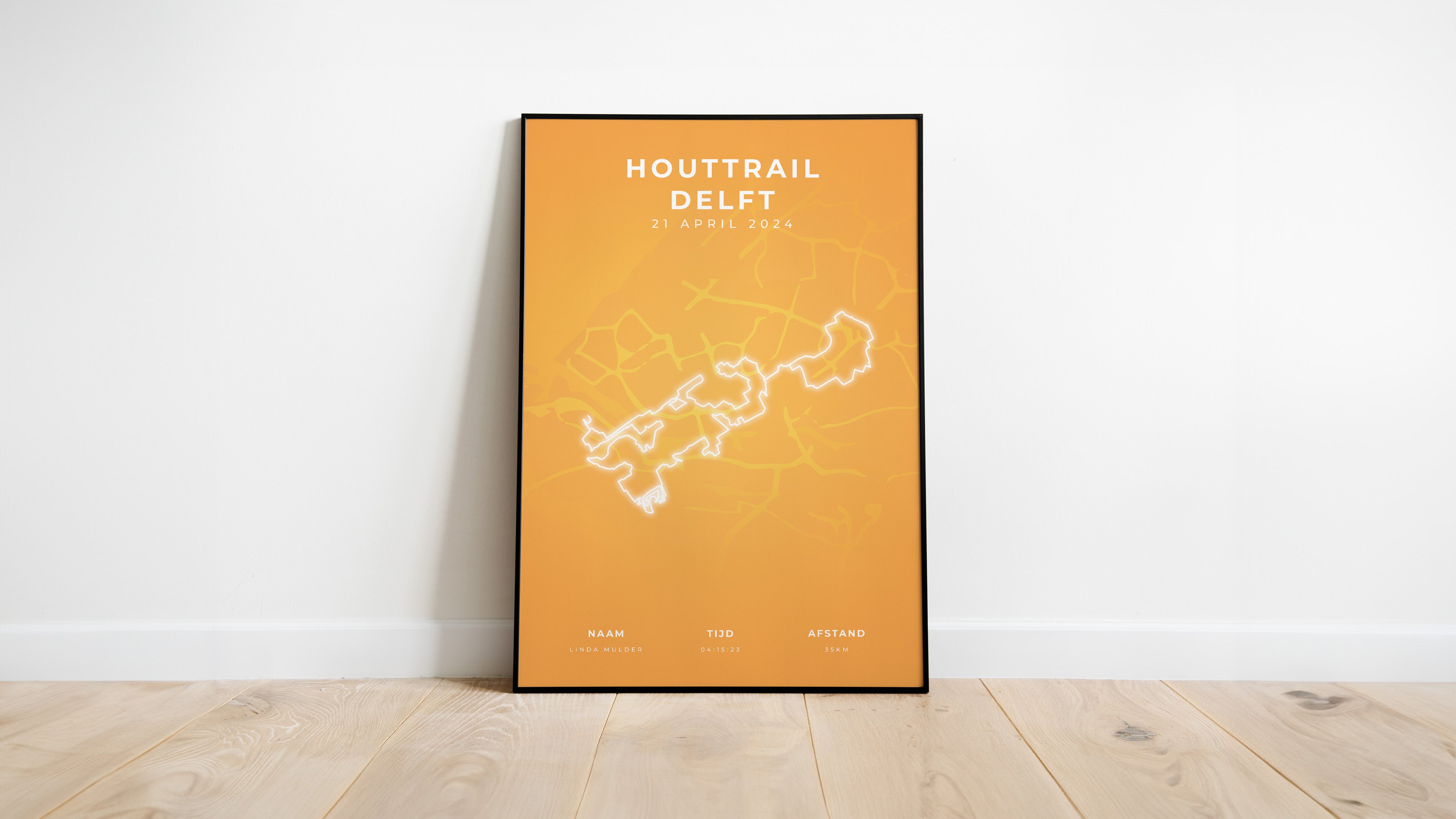 Houttrail Delft - Modern Citymap - Poster