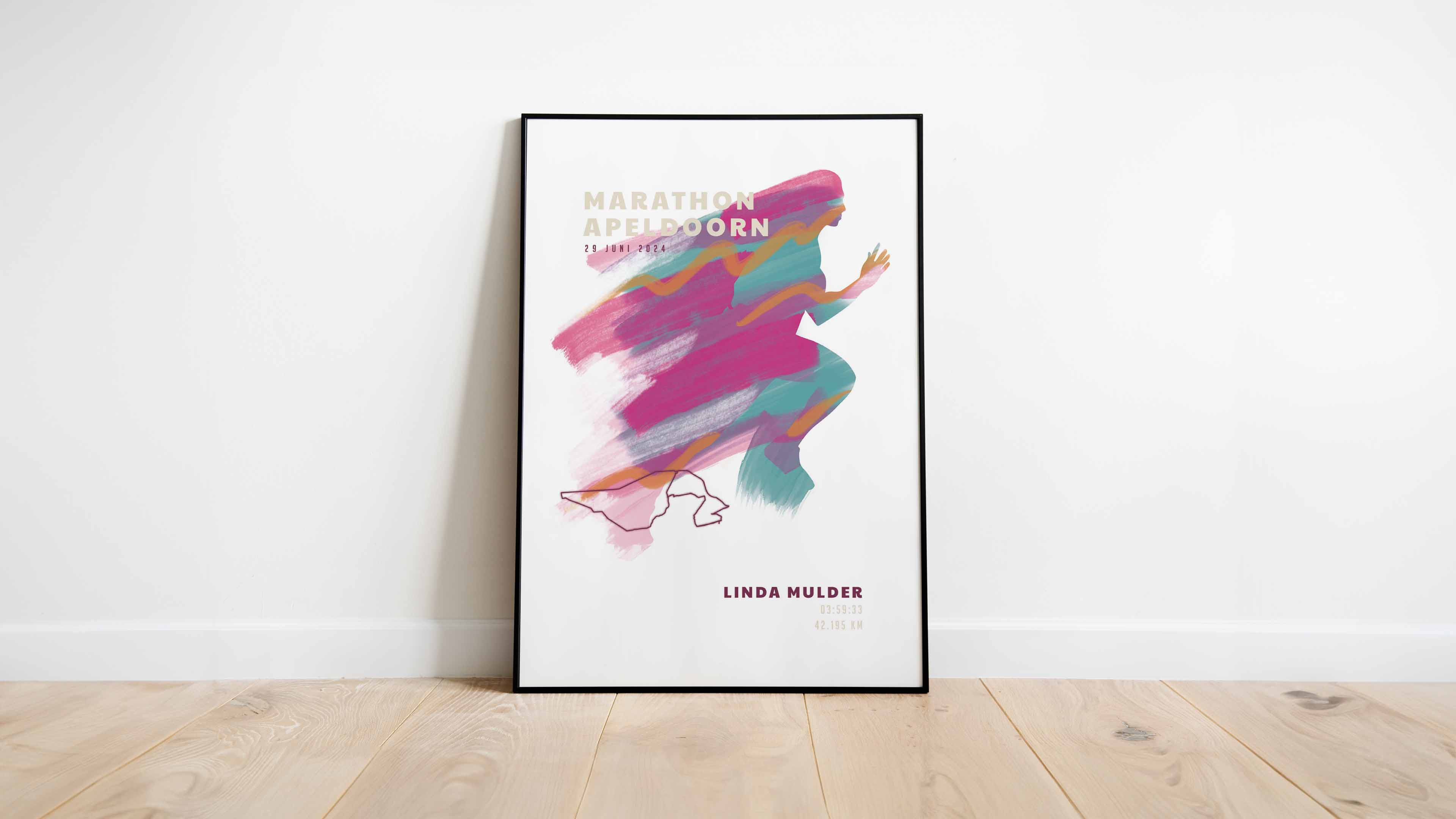 Marathon Apeldoorn - Sportive Art - Poster