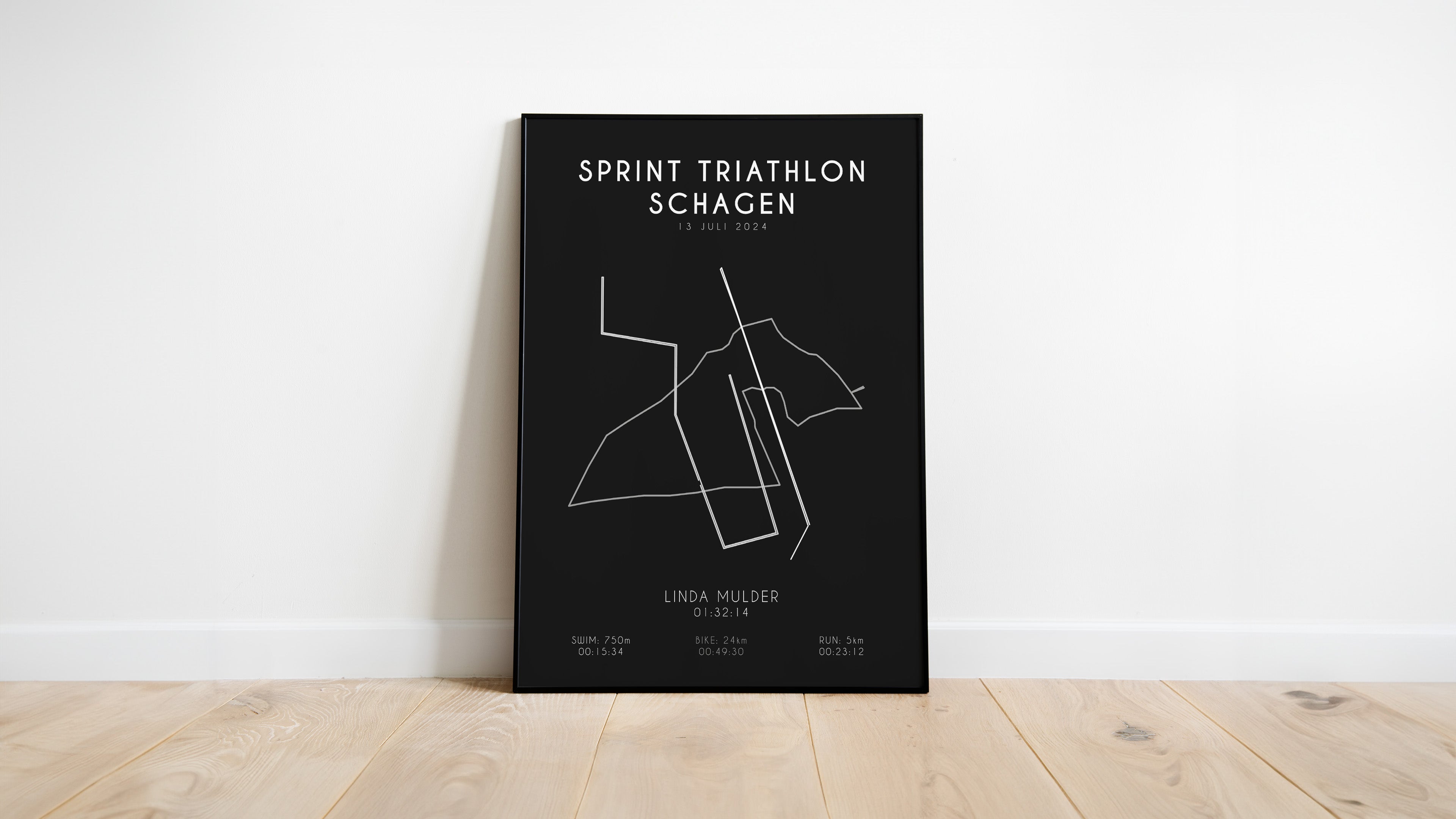 Sprint Triathlon Schagen 2024 I Poster met naam