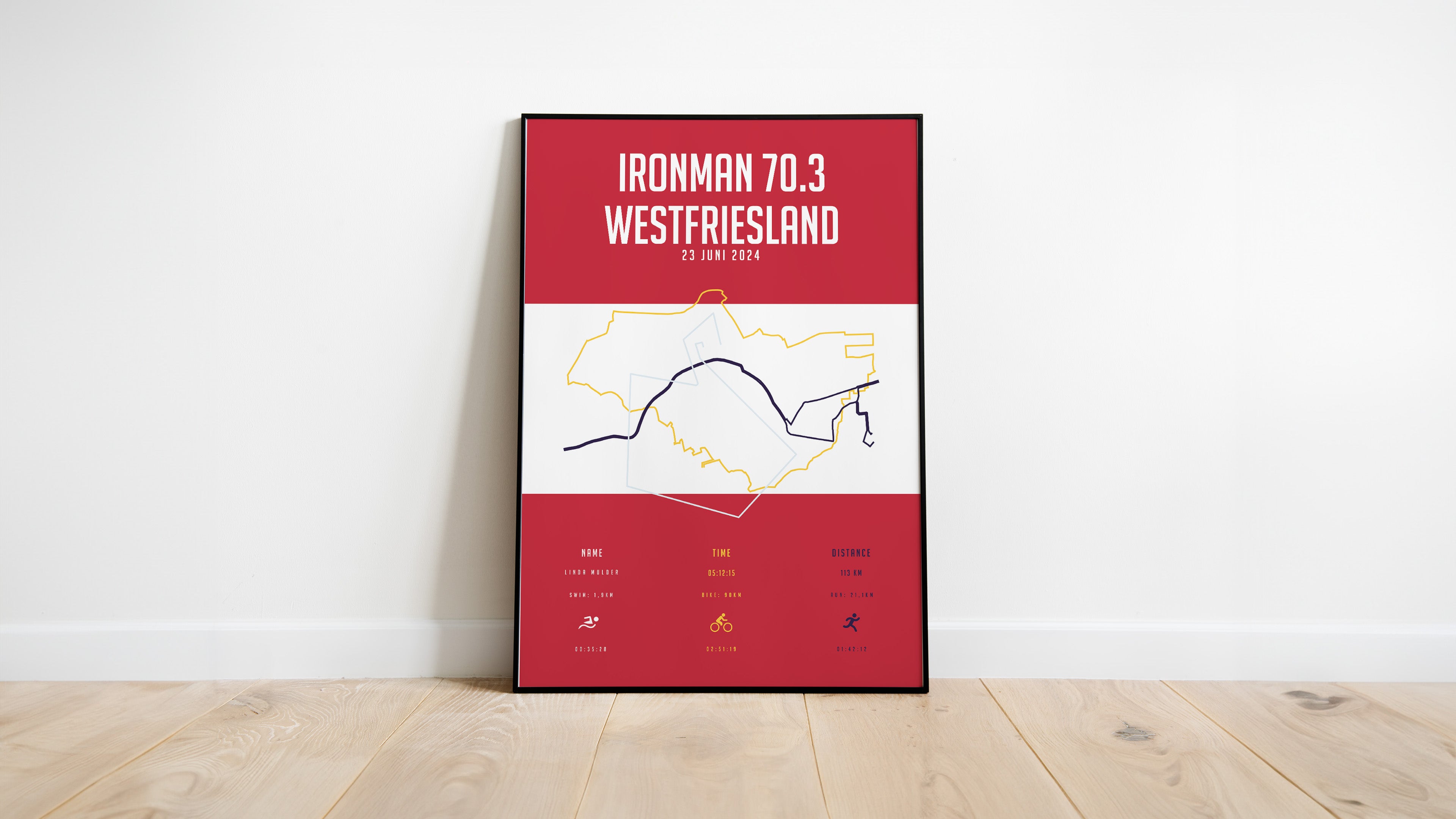 Ironman 70.3 Westfriesland - City Flag - Poster