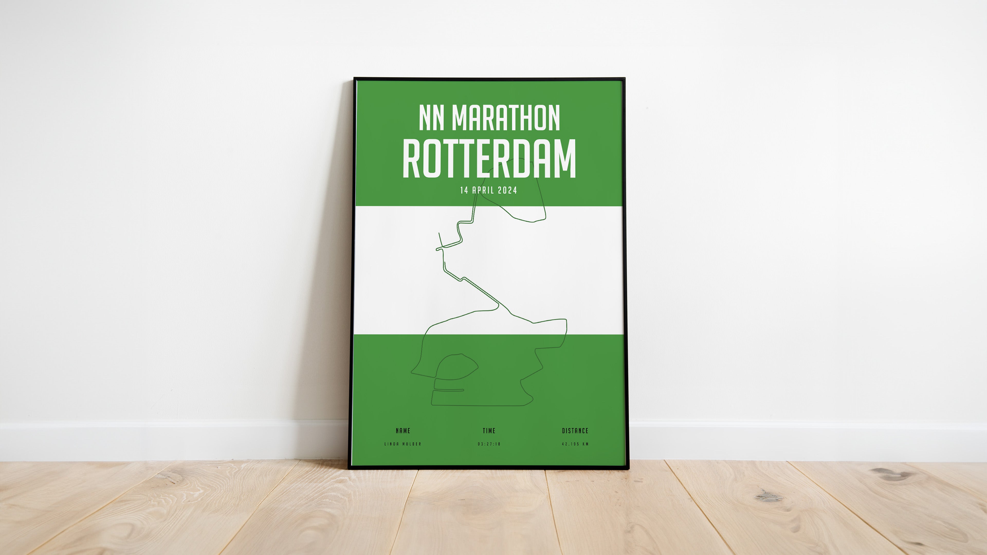 NN Marathon Rotterdam - City Flag - Poster