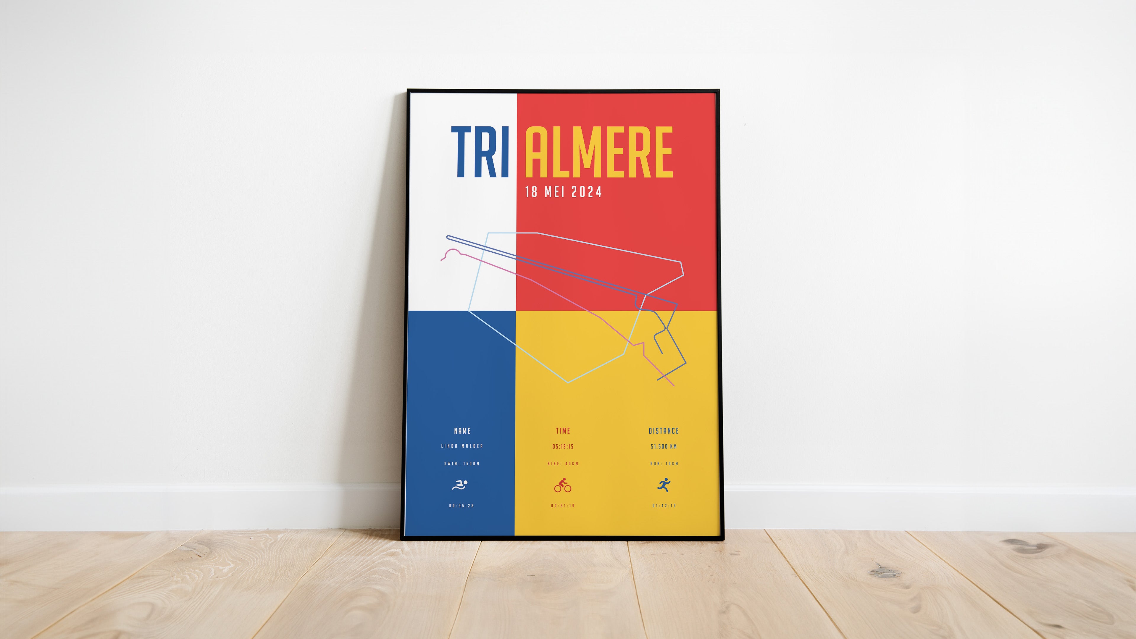Tri Almere - City Flag - Poster