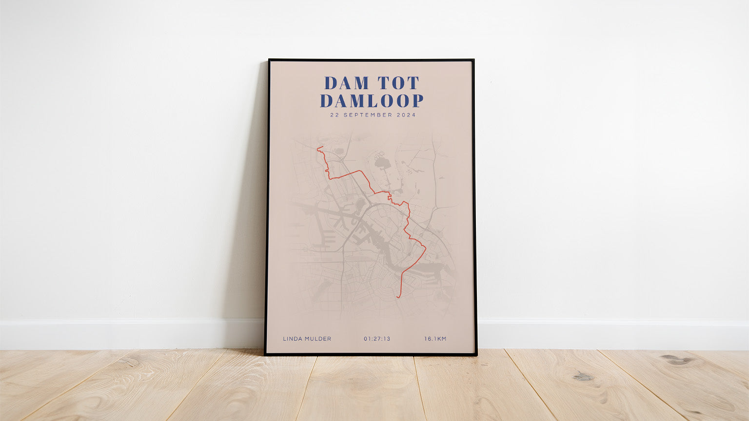 Dam tot Damloop 2024 I Classic Citymap I Poster