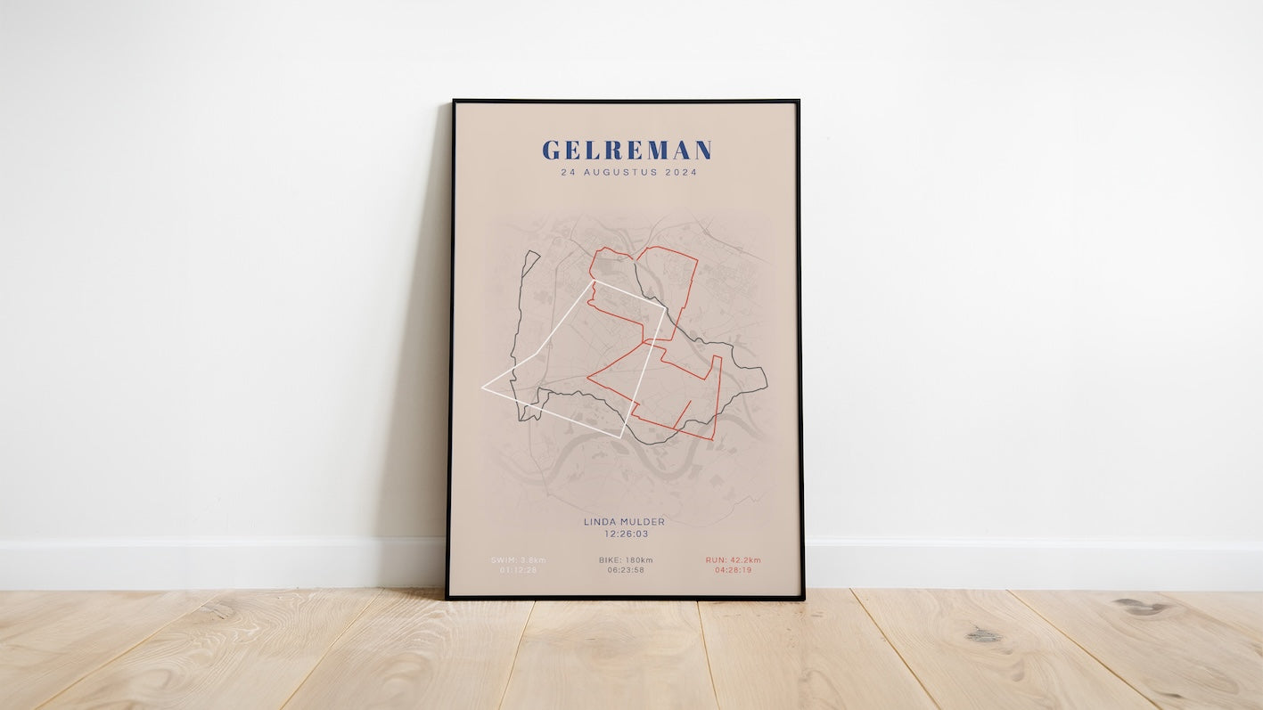 Poster met naam I Gelreman 2024 I Classic Citymap