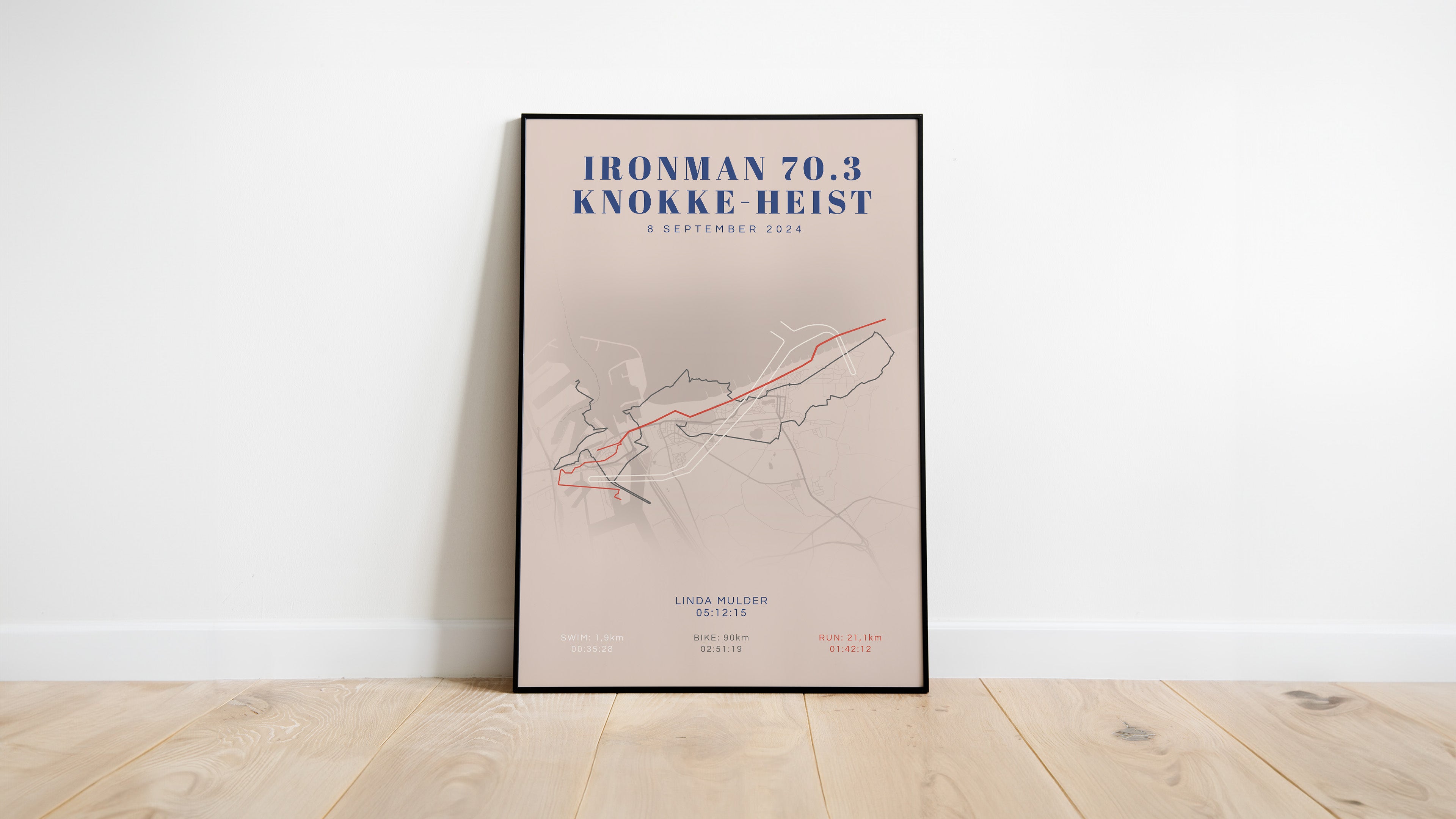 Ironman 70.3 Knokke-Heist I Classic Citymap I Poster