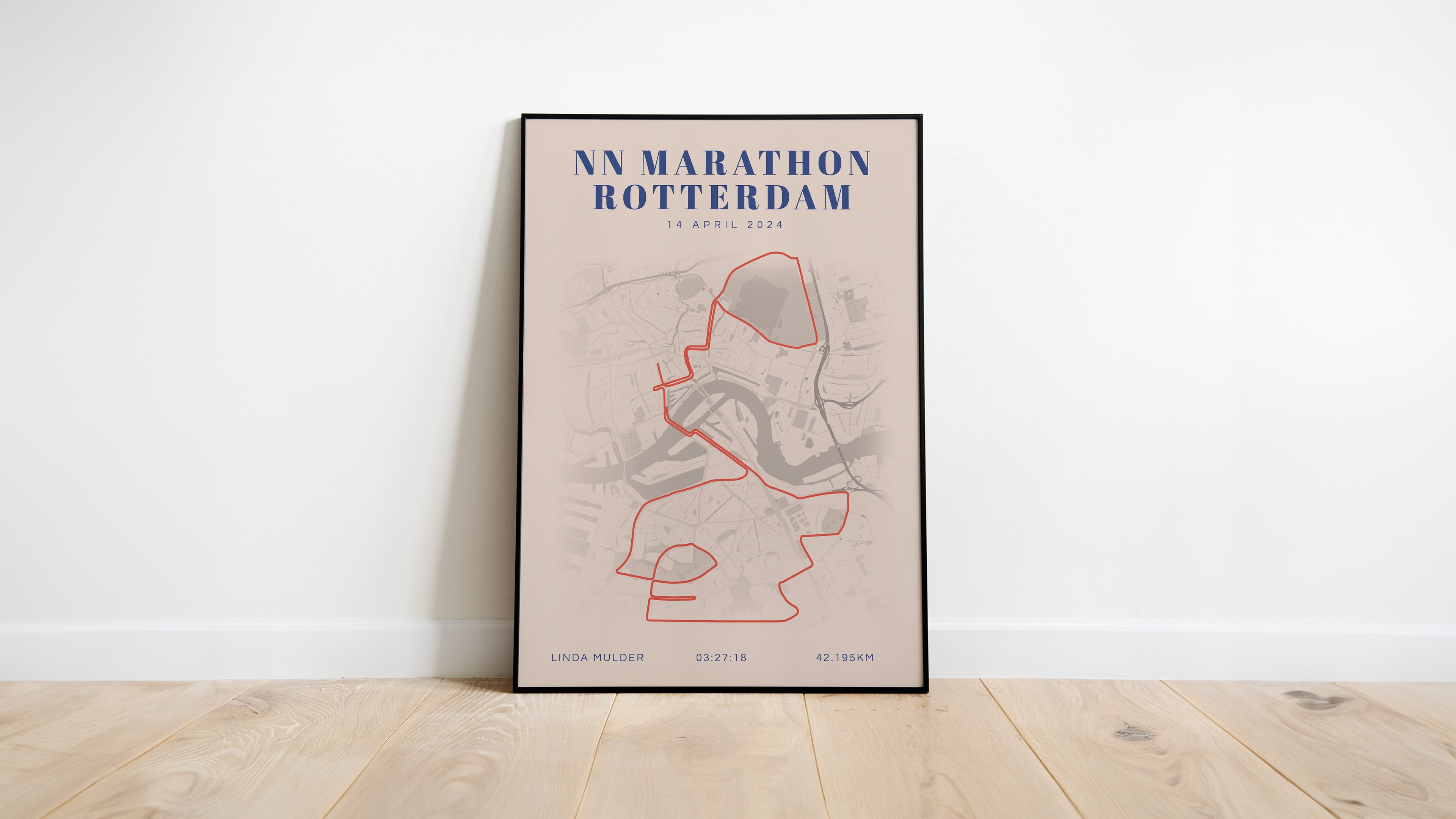 NN Marathon Rotterdam - Classic Citymap - Poster