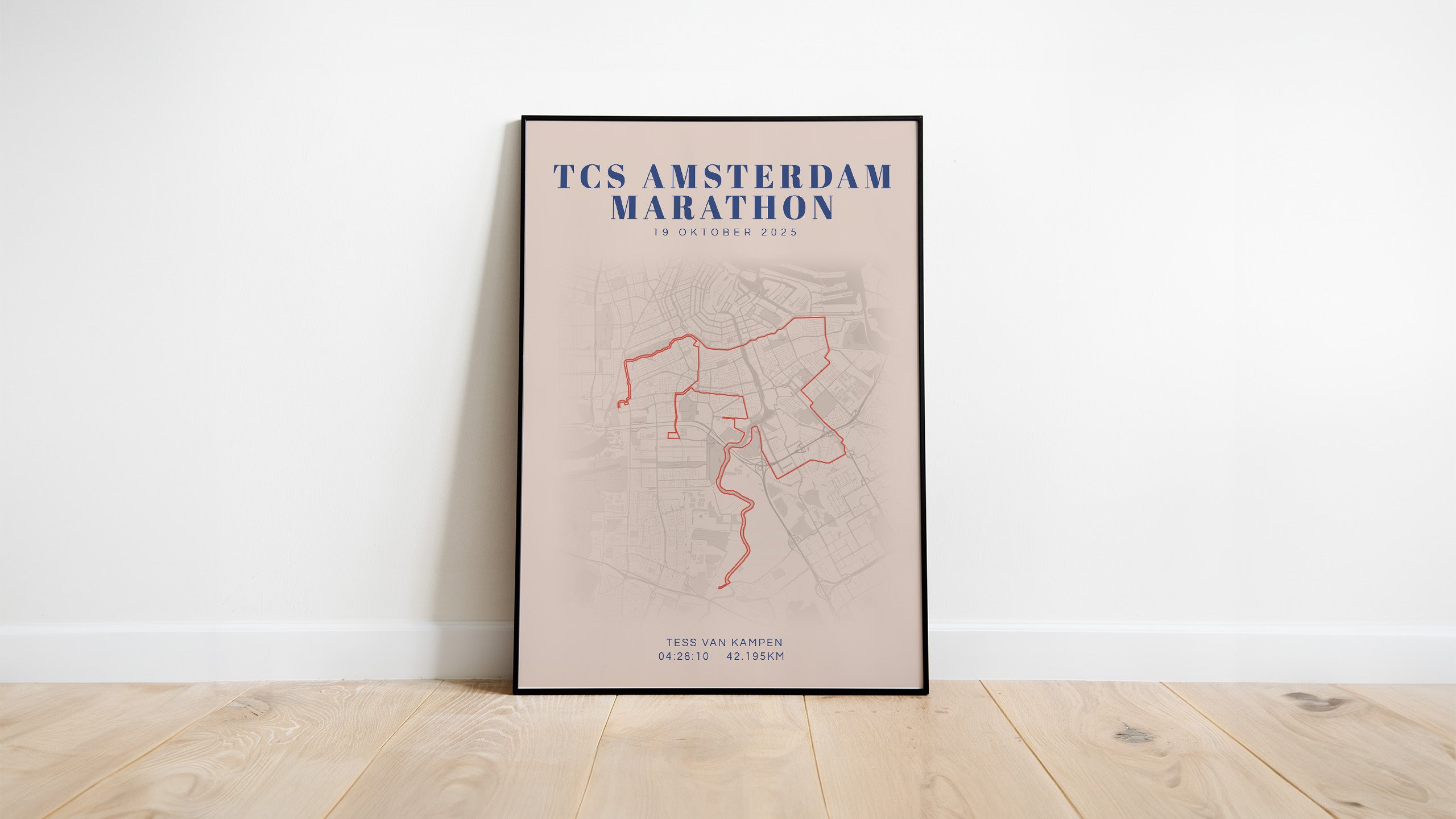 Amsterdam Marathon 2025 I Classic Citymap I Poster