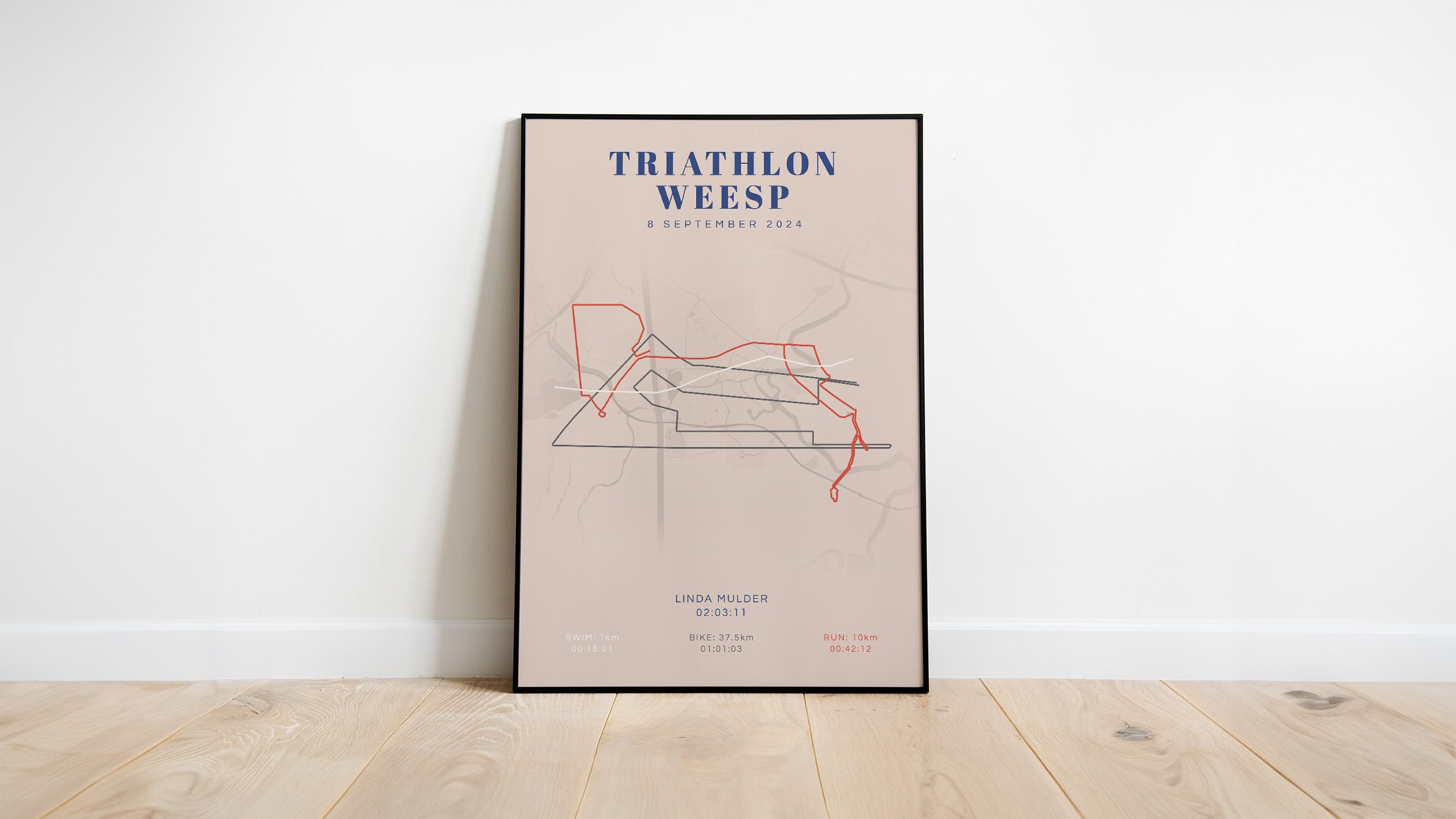 Triathlon Weesp I Classic Citymap I Poster