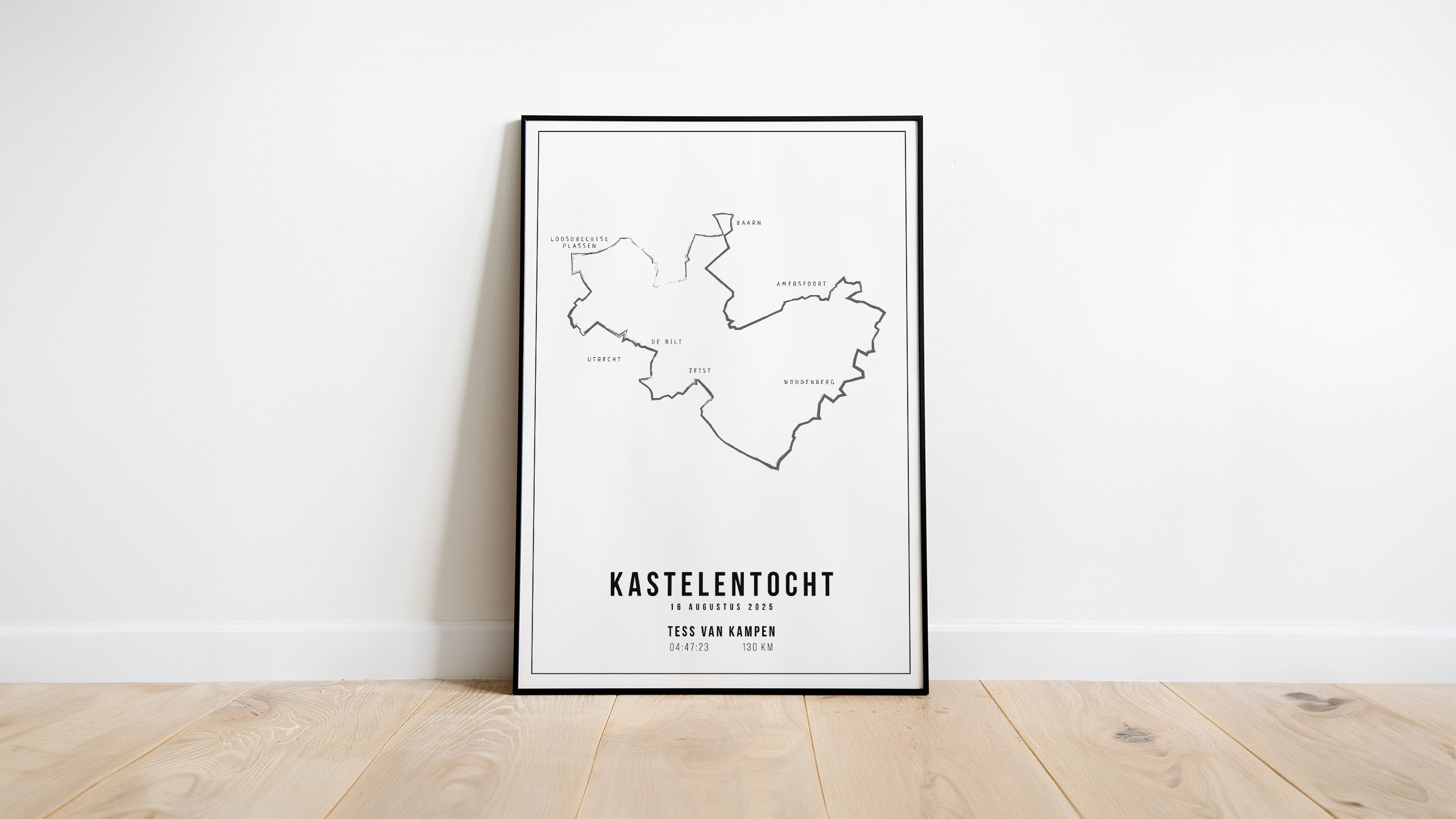 Poster met naam I Kastelentocht 2025 I Handmade Drawing