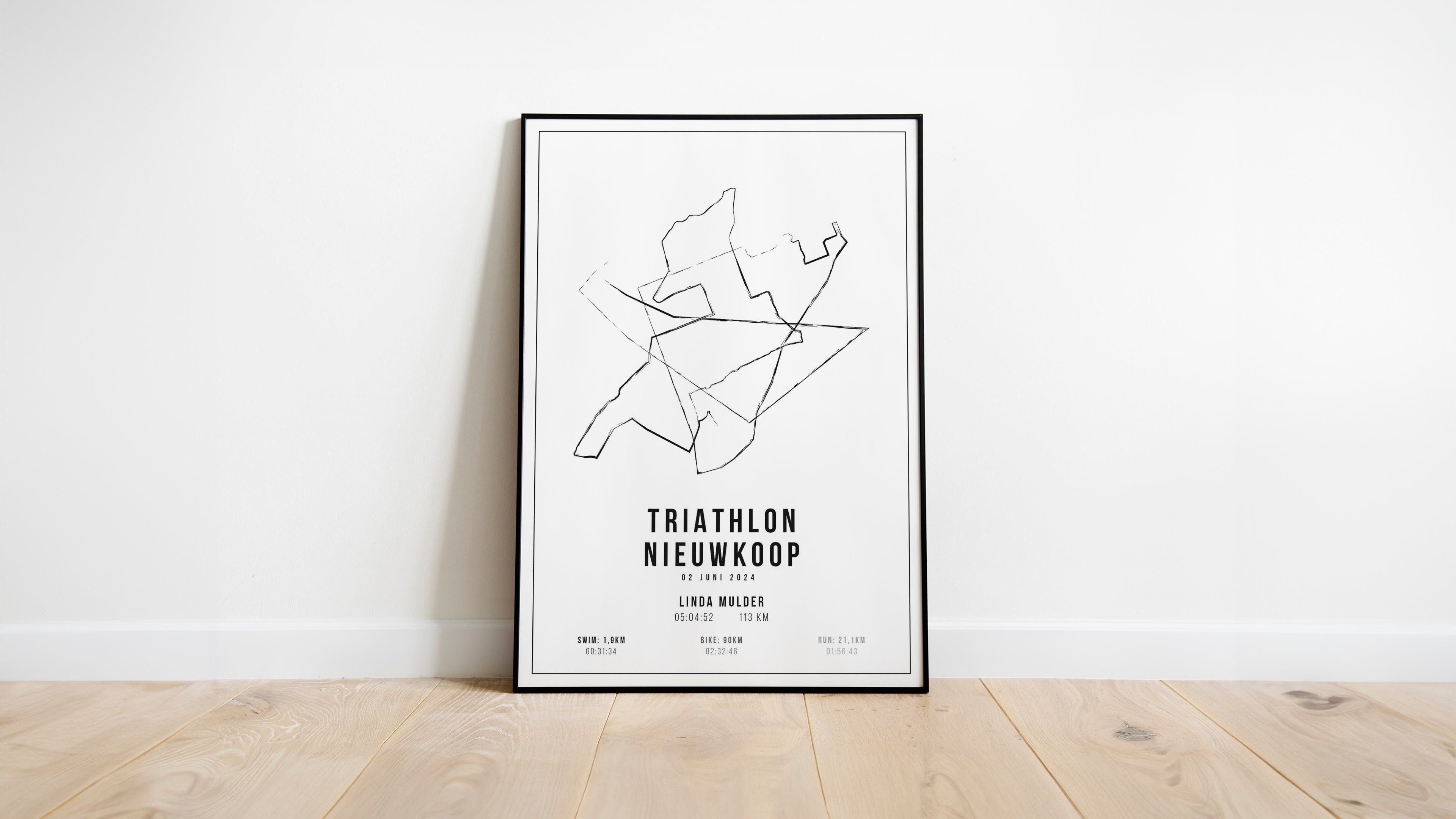 Triathlon Nieuwkoop - Handmade Drawing - Poster