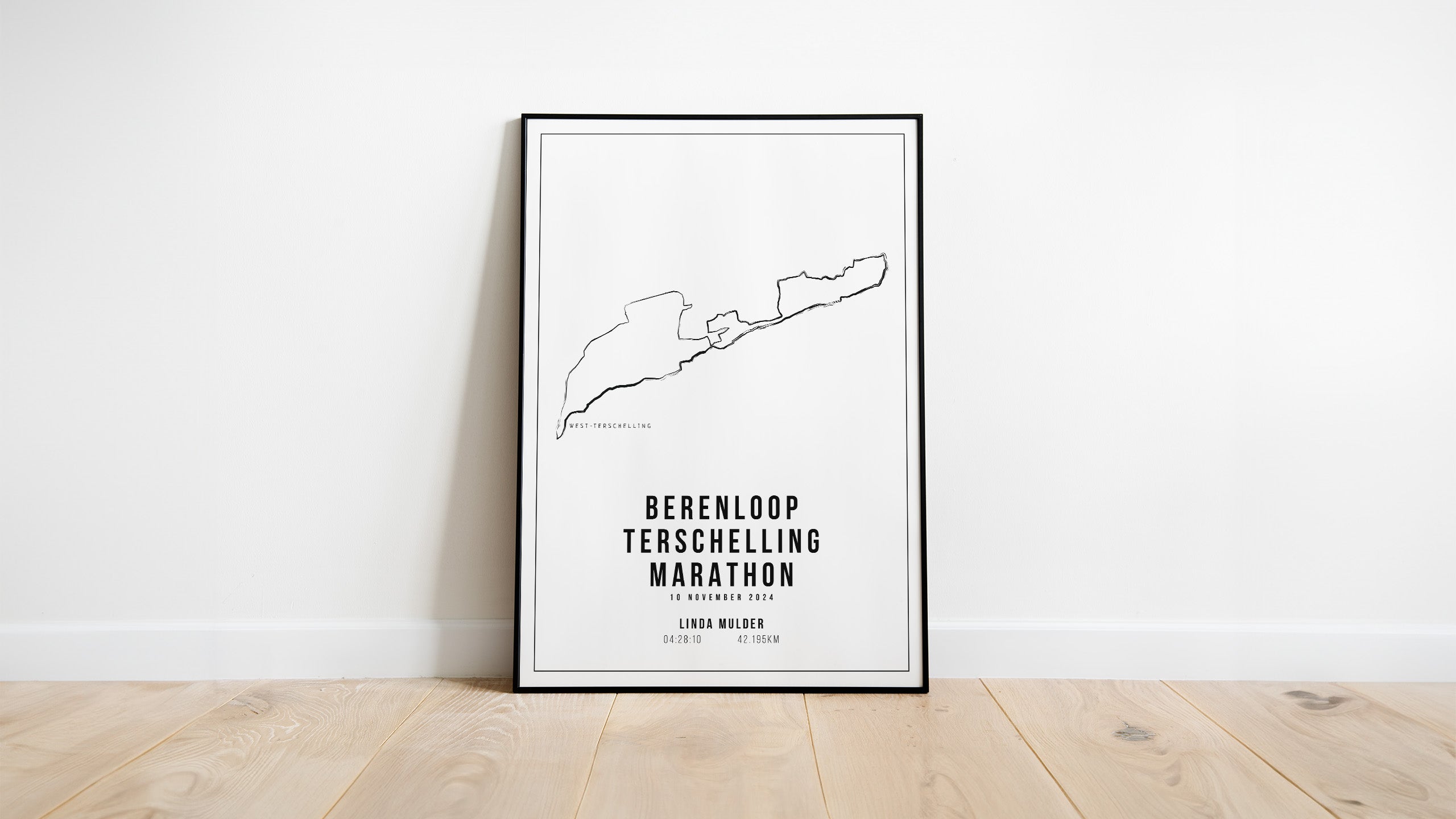 Berenloop Terschelling 2024 I Handmade Drawing I Poster