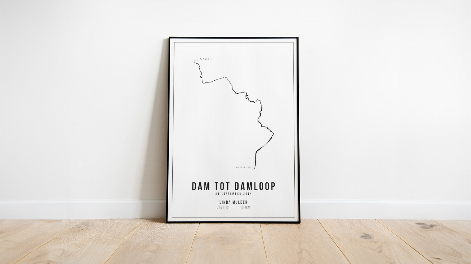 Dam tot Damloop 2024 I Handmade Drawing I Poster