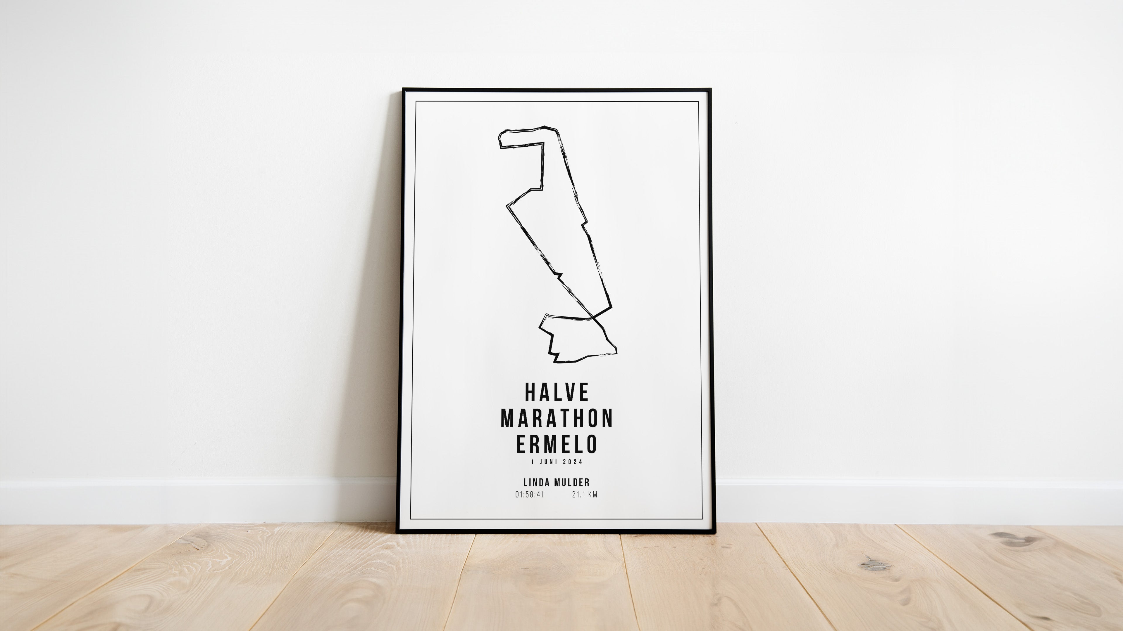 Halve Marathon Ermelo - Handmade Drawing - Poster