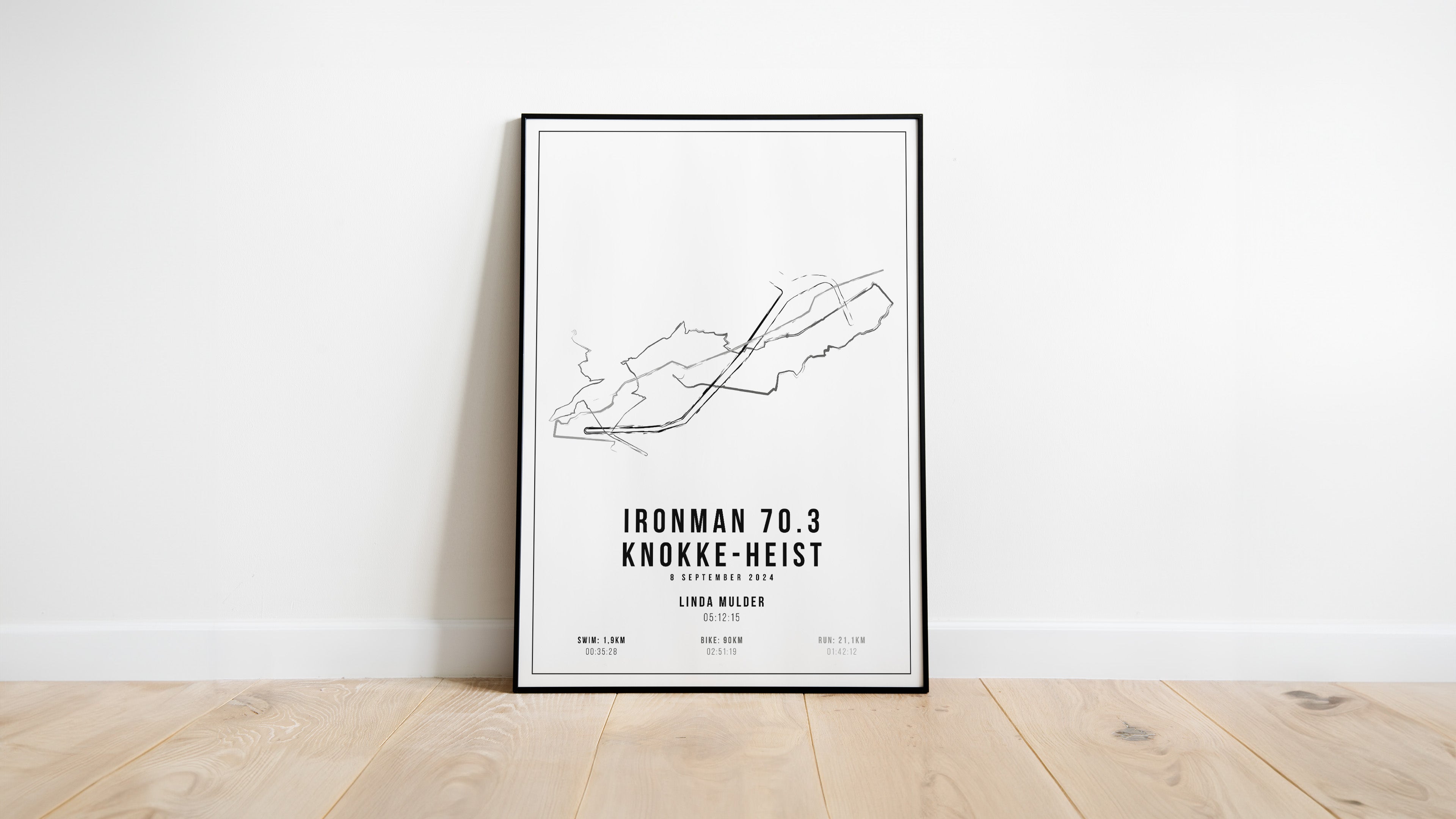 Ironman 70.3 Knokke-Heist I Handmade Drawing I Poster