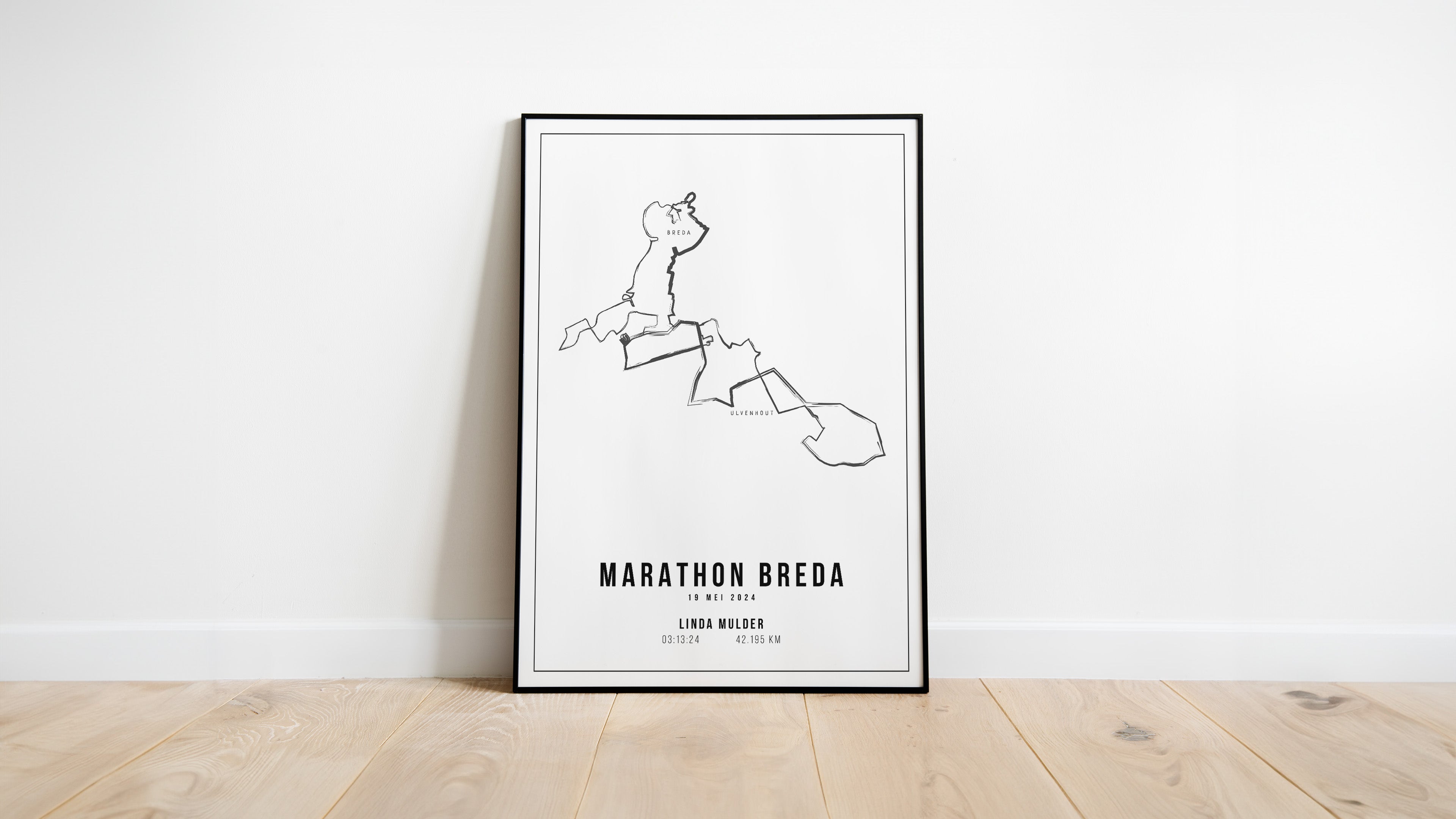 Marathon Breda 2024 - Handmade Drawing - Poster