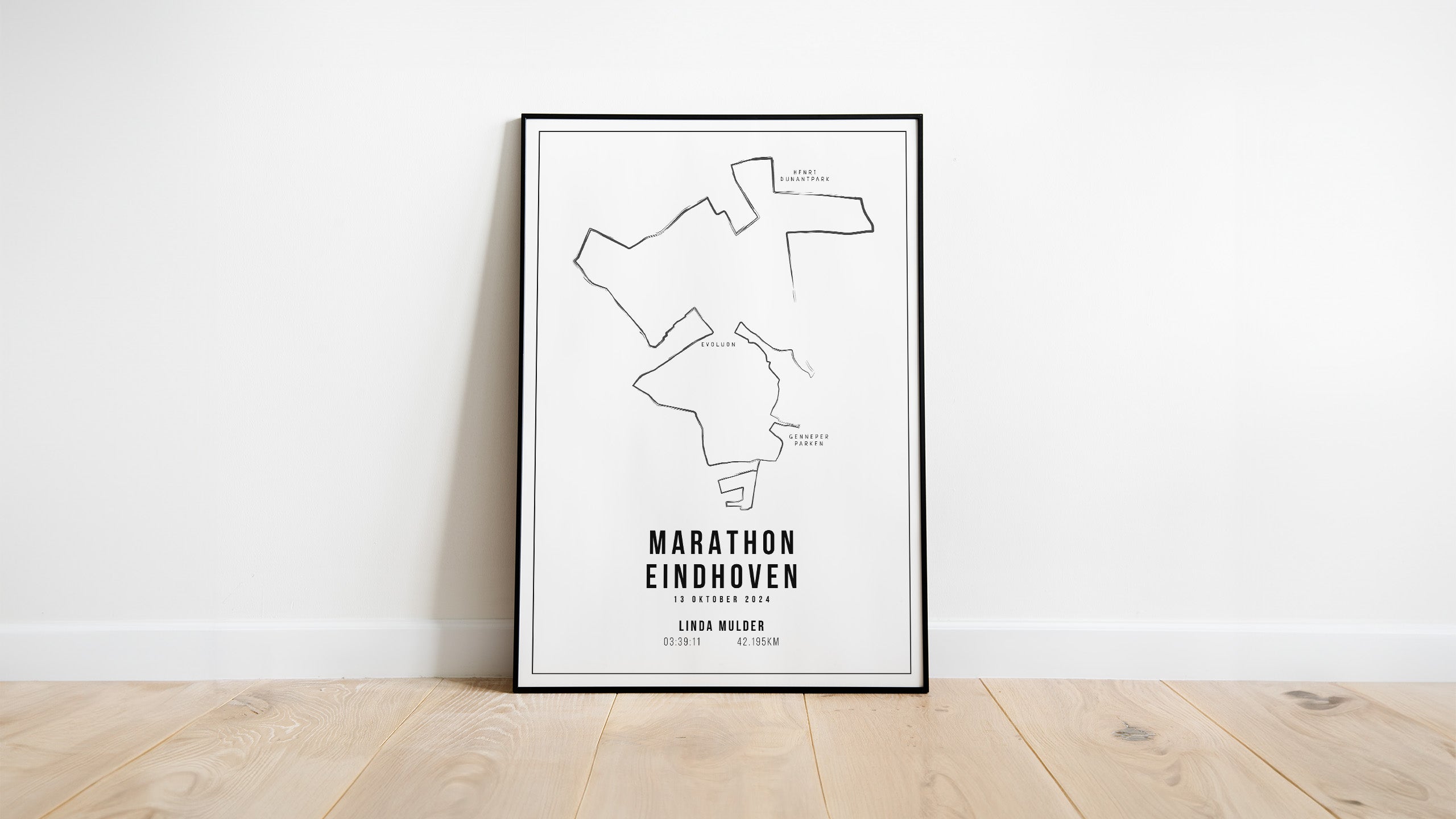 Marathon Eindhoven I Handmade Drawing I Poster