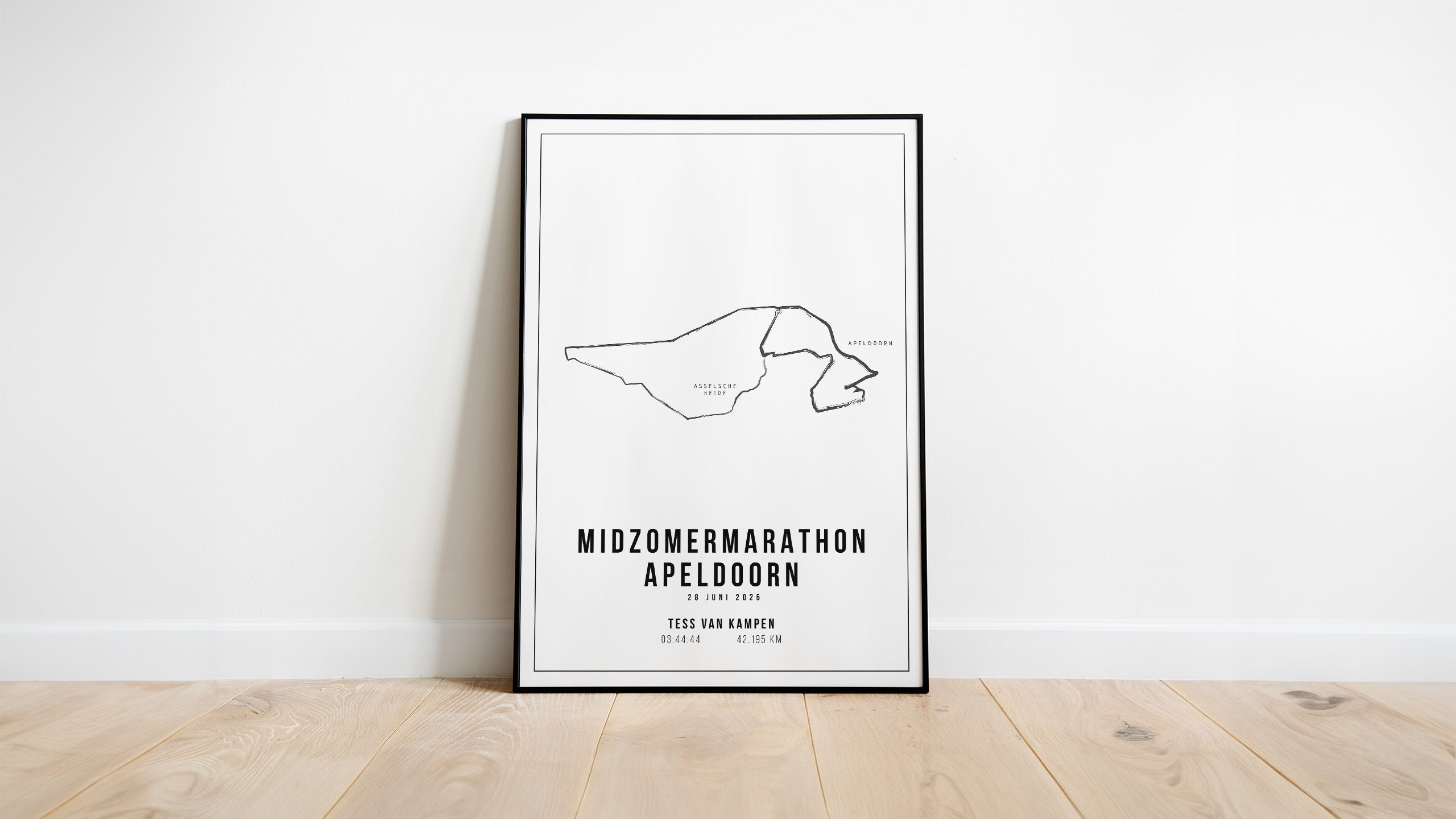 Midzomermarathon Apeldoorn 2025 I Handmade Drawing I Poster